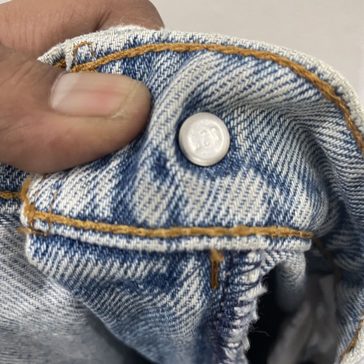 Levi's Vintage 90s Levis Button 525 Distressed Denim Size US 31 - 7 Thumbnail