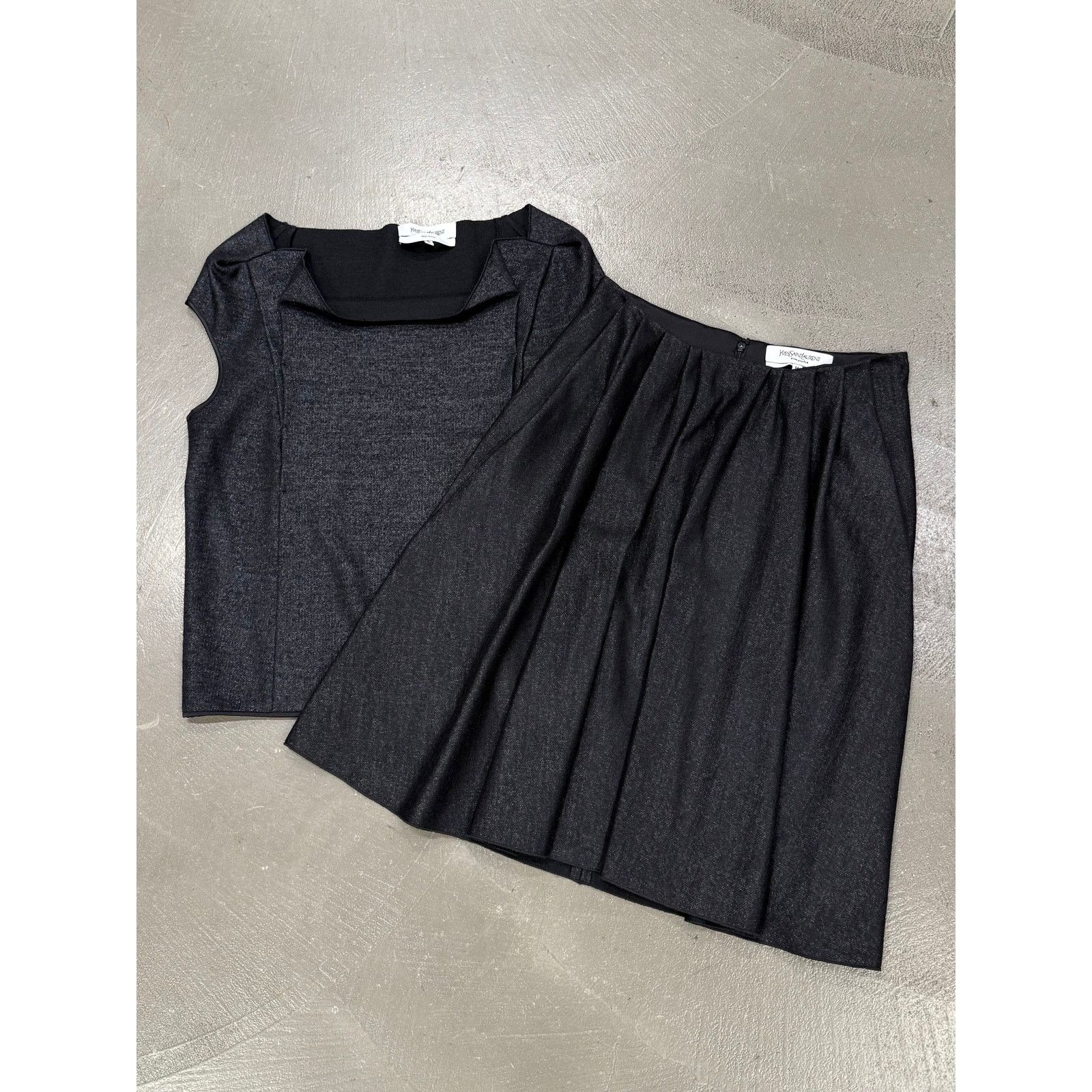 Yves Saint Laurent 2000s Yves Saint Laurent Rive Gauche neckline top & skirt Size M / US 6-8 / IT 42-44 - 1 Thumbnail