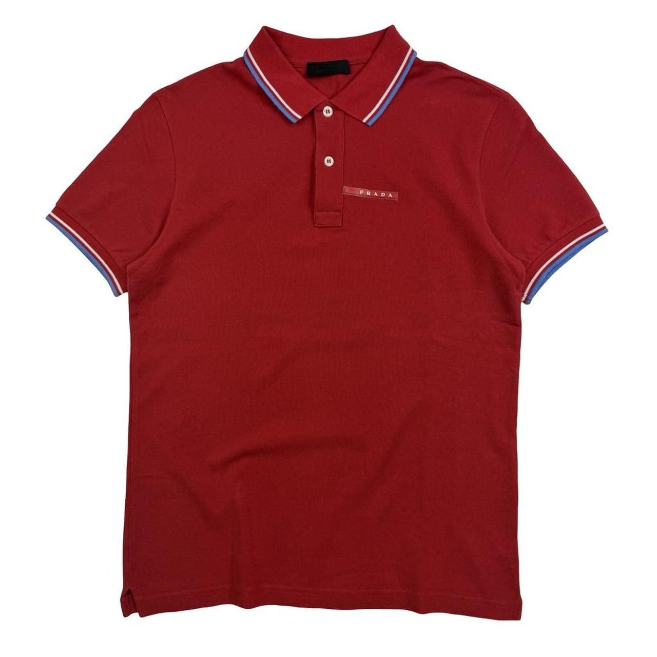 Prada Red Prada Sport Red Tab Polo Shirt - Medium Size US M / EU 48-50 / 2 - 1 Thumbnail