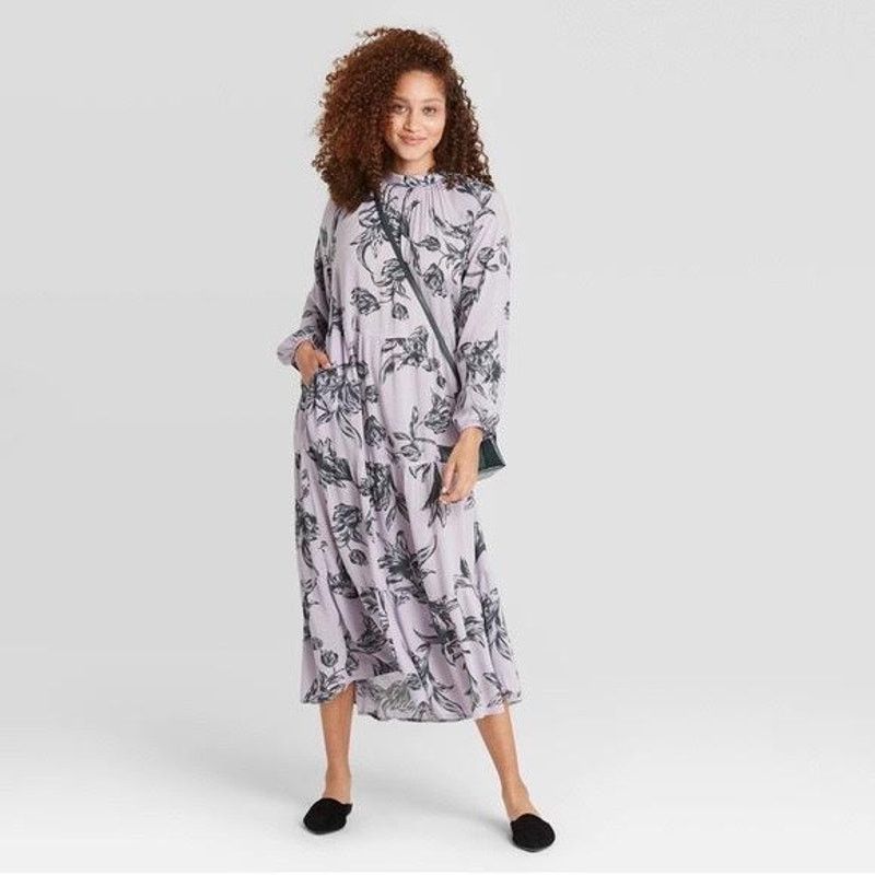 Target Basics a new day | Long Sleeve Dress Light Purple | Size L Size L / US 10 / IT 46 - 1 Thumbnail
