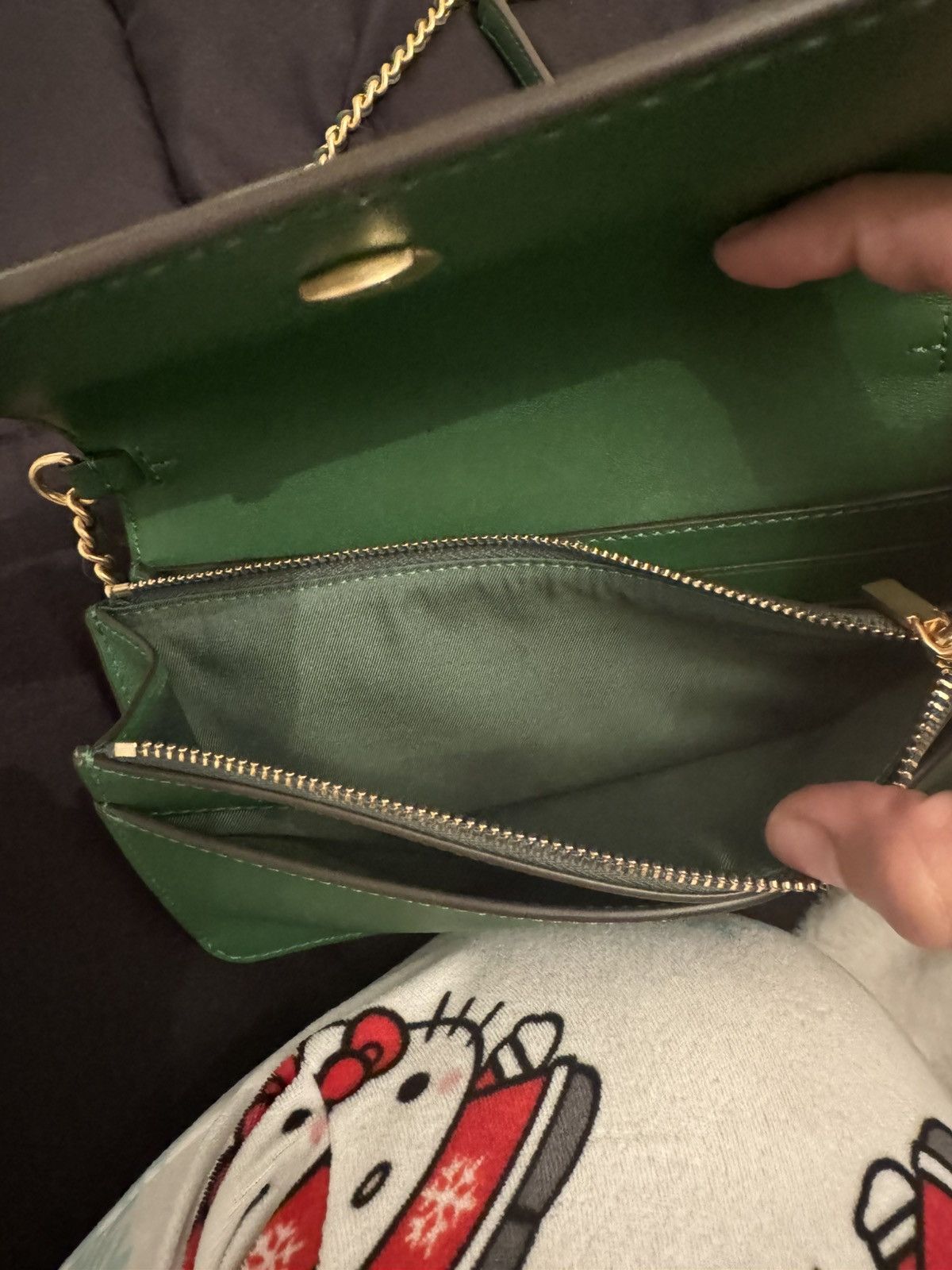 Tory Burch Tory Burch Fleming shoulder bag in Green Size ONE SIZE - 7 Thumbnail