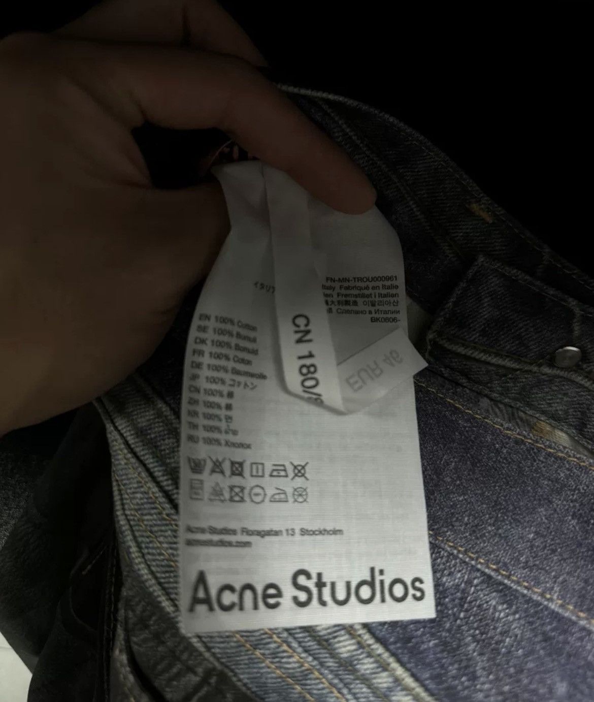 Acne Studios Acne Studios Digital printed washed jeans - -DMC Size US 29 - 5 Thumbnail