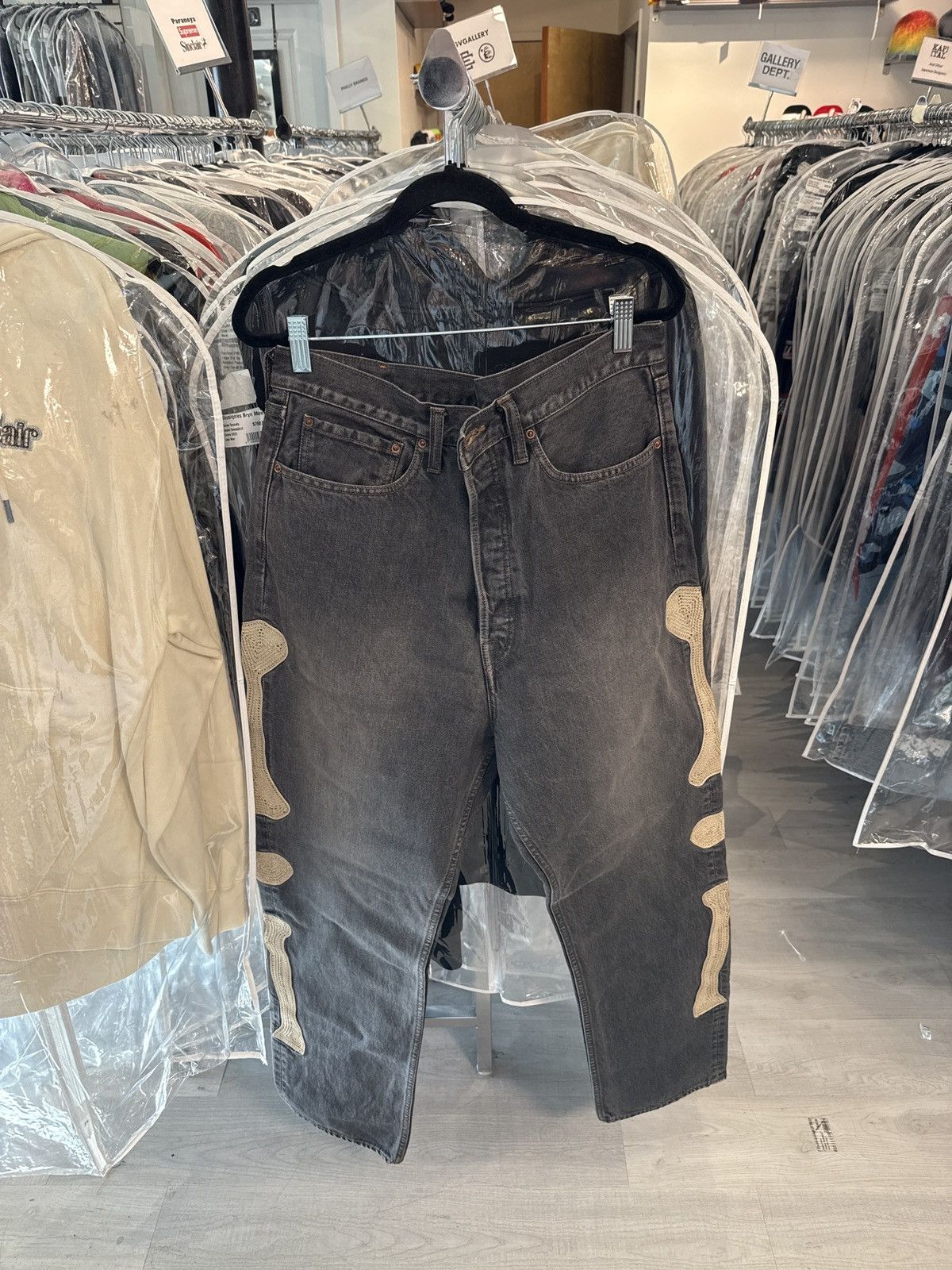 Kapital Kapital Bones Denim Jeans Black Size US 36 / EU 52 - 1 Thumbnail