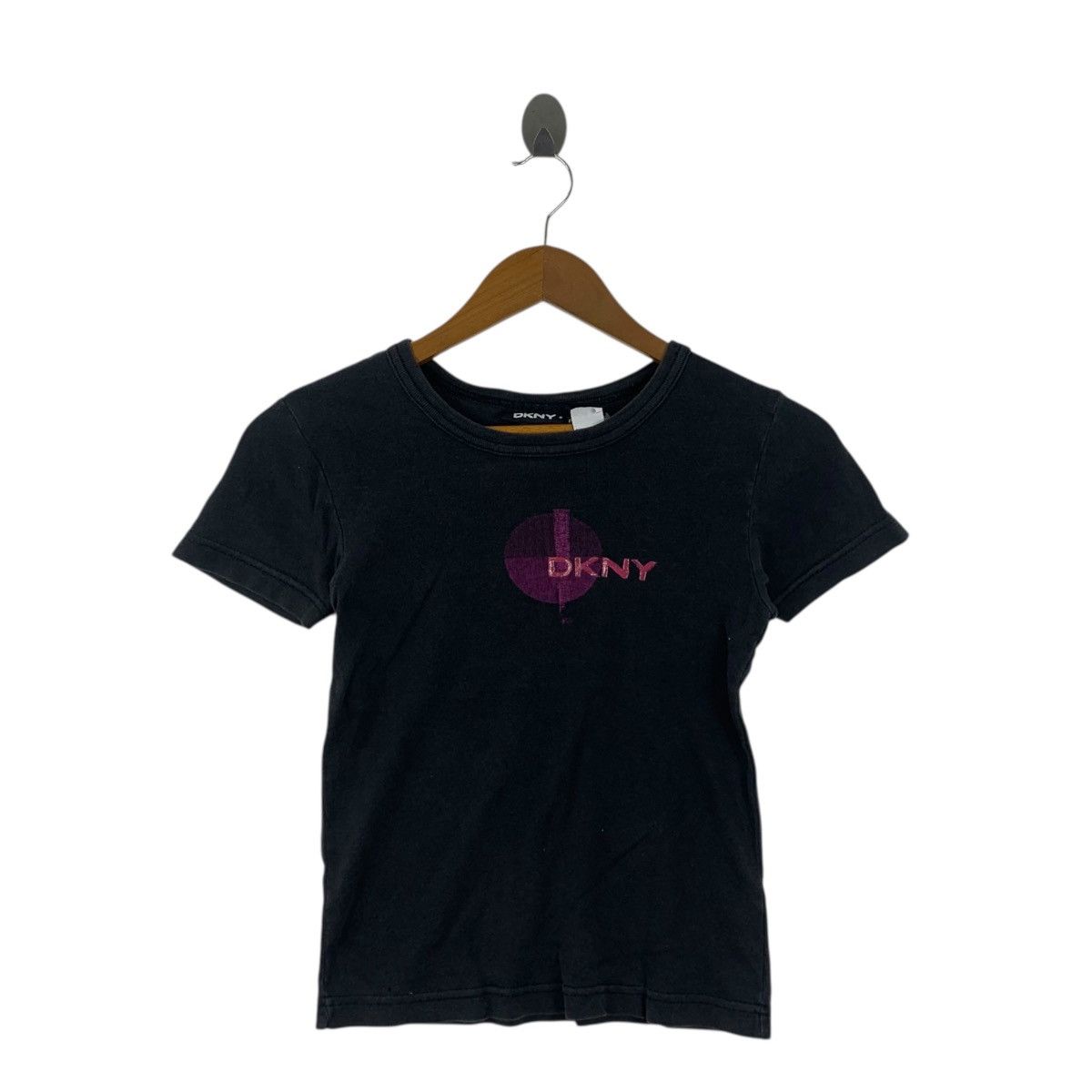 DKNY Vintage DKNY DONNA KARAN NEW YORK Slim Fit Tee Shirt Top Size XXS / US 00 / IT 34 - 3 Thumbnail