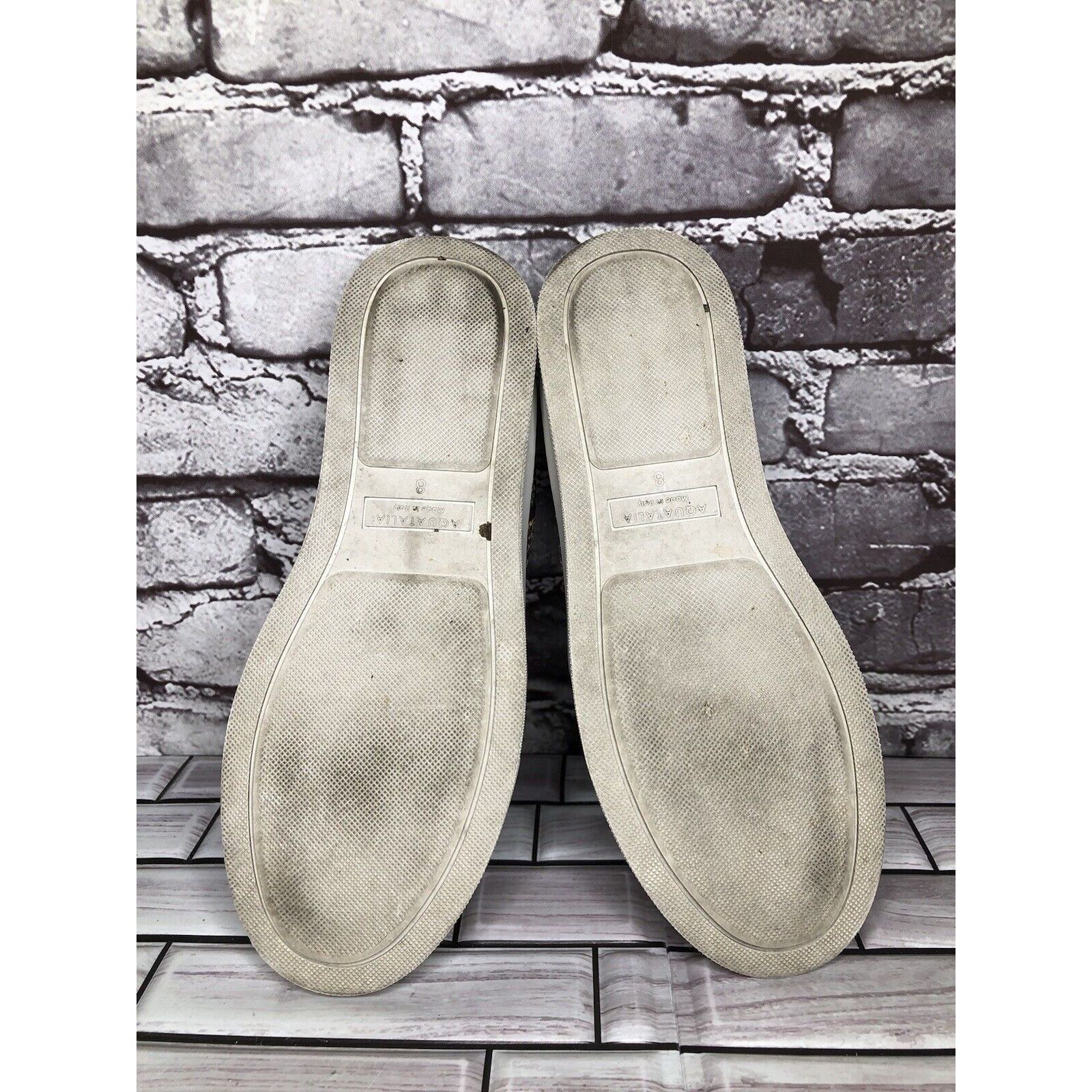 Aquatalia Aquatalia Leopard Print Leather Slip On Casual Sneaker Shoes Size US 8 / IT 38 - 6 Thumbnail