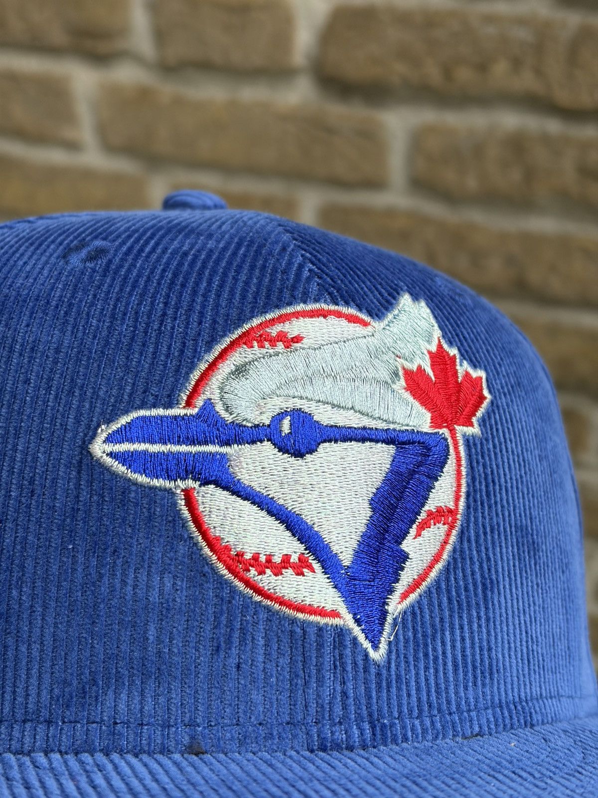 Topperz Blue Corduroy Toronto Blue Jays size 7 1/4 Size ONE SIZE - 5 Thumbnail