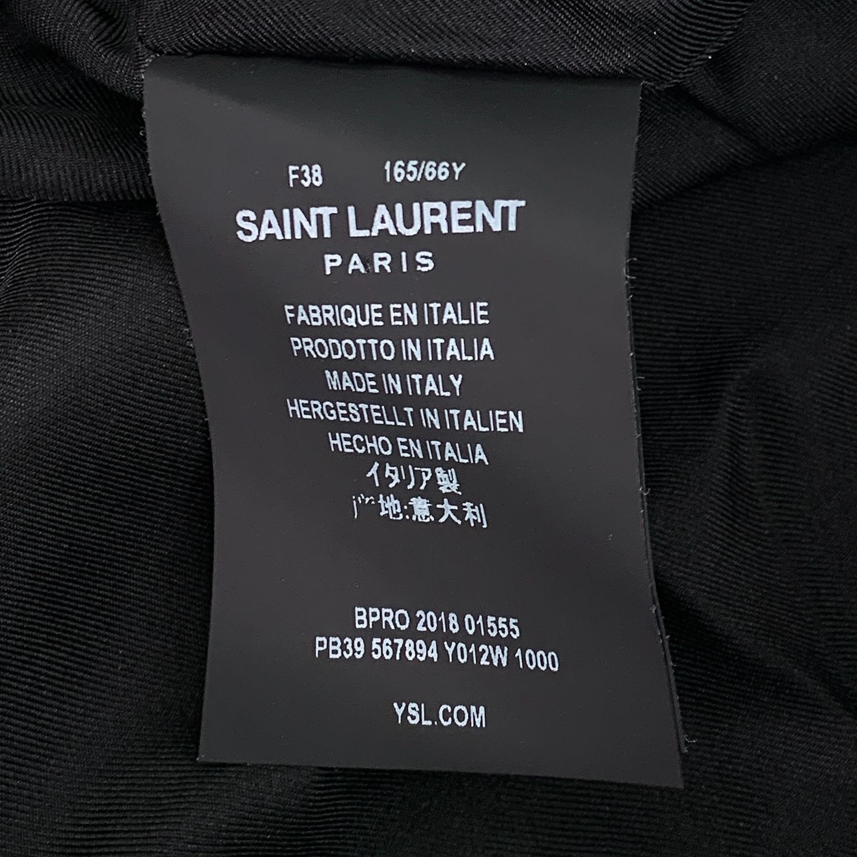 Yves Saint Laurent Saint Laurent Paris Black Gold-Studded Pleated Mini Skort Size 27" / US 4 / IT 40 - 6 Thumbnail