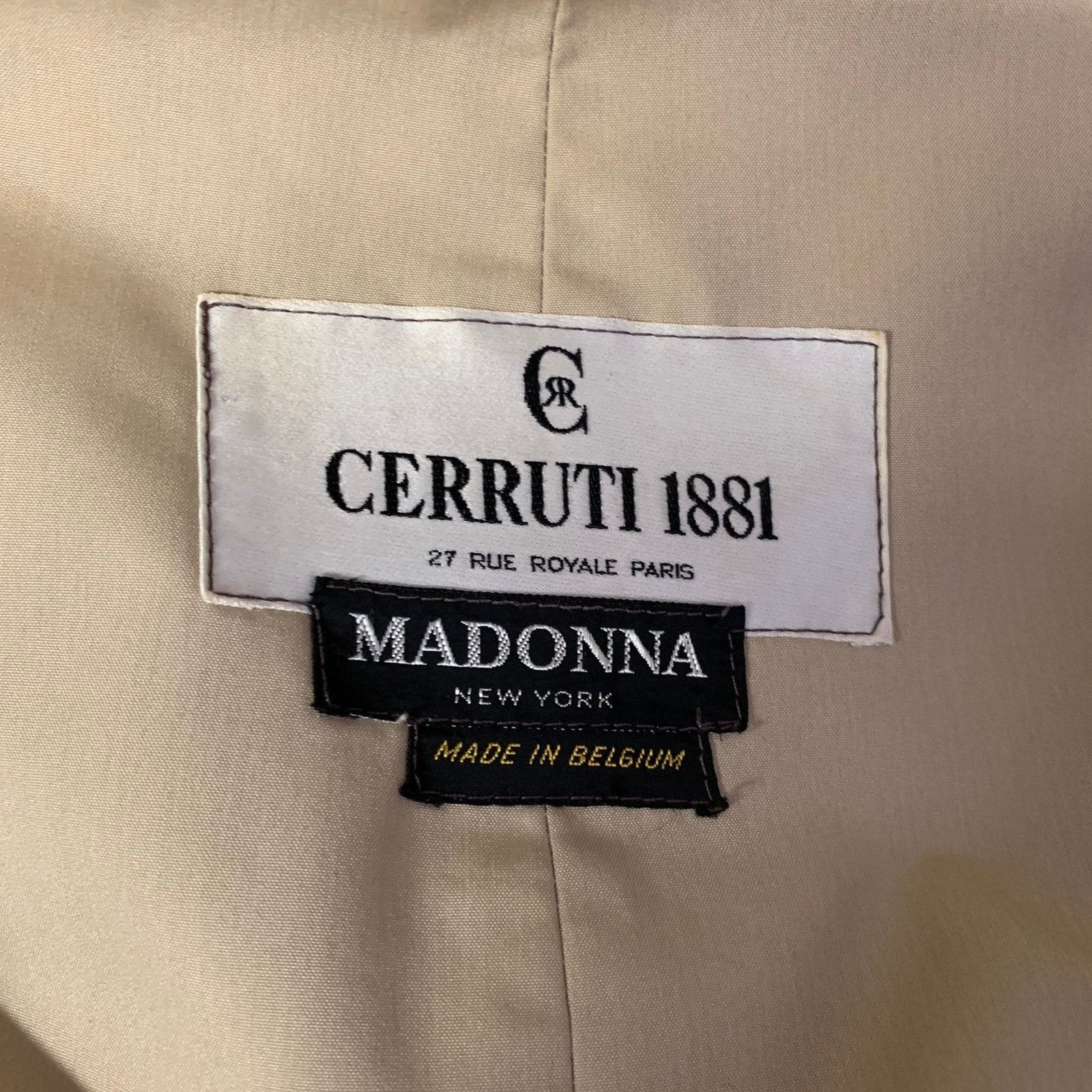 Cerruti 1881 CERRUTI Size S Khaki Cotton Blend Belted Trench Coat Size S / US 4 / IT 40 - 7 Thumbnail