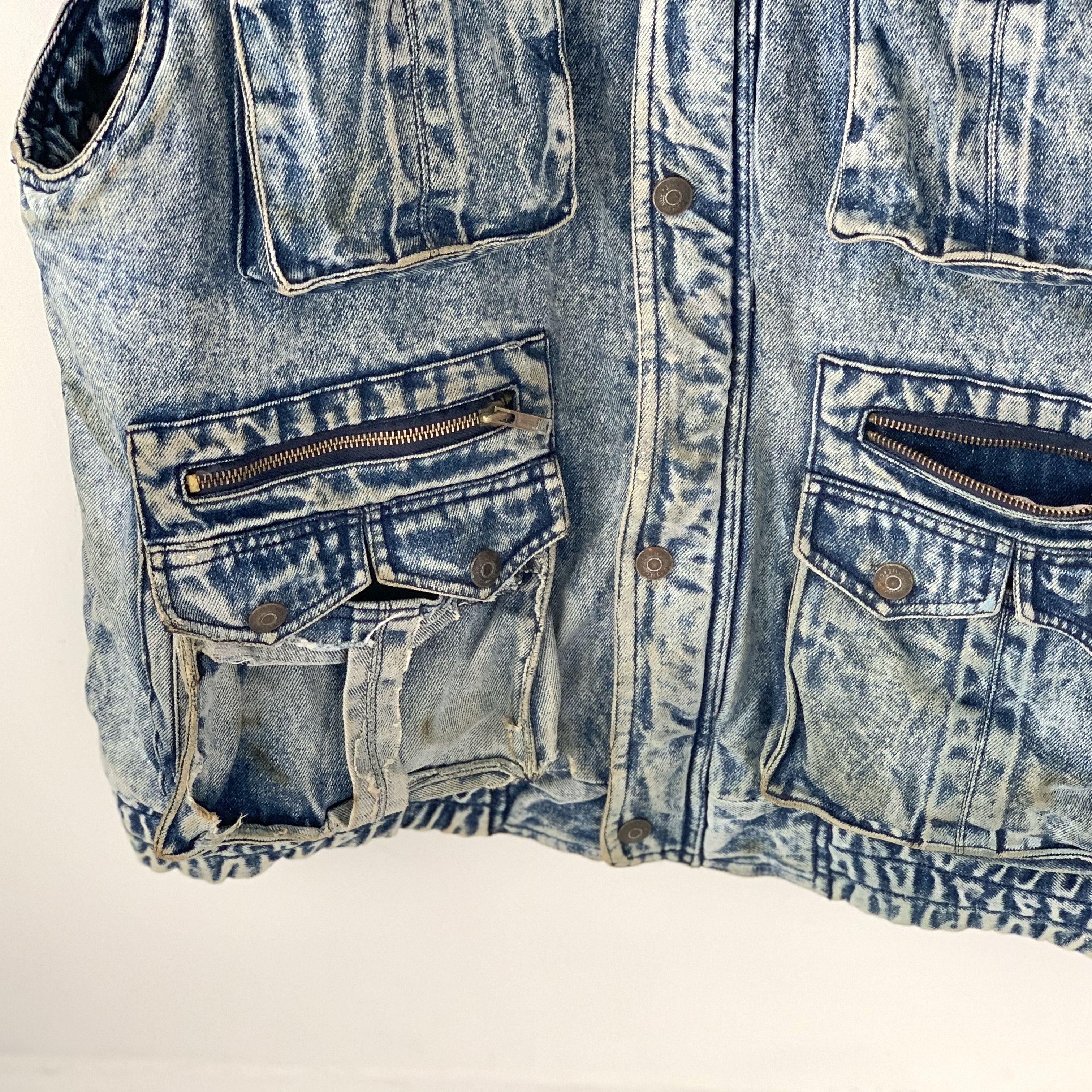Other vintage 80s denim & flannel vest Size US L / EU 52-54 / 3 - 8 Thumbnail