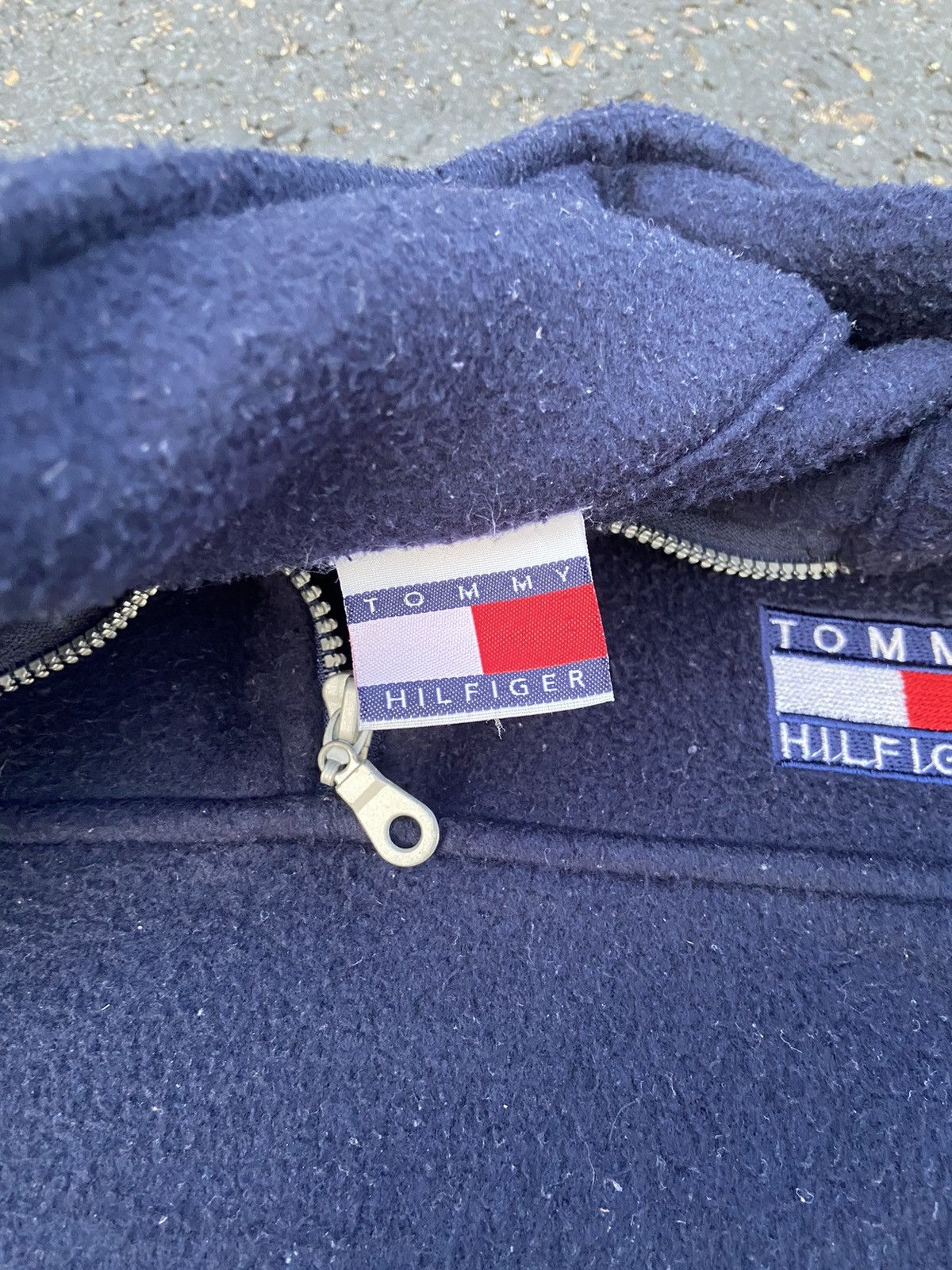 Tommy Hilfiger Crazy Vintage Boxy 80’s 90’s USA Made Tommy Hilfiger Zip Up Size US XL / EU 56 / 4 - 2 Thumbnail