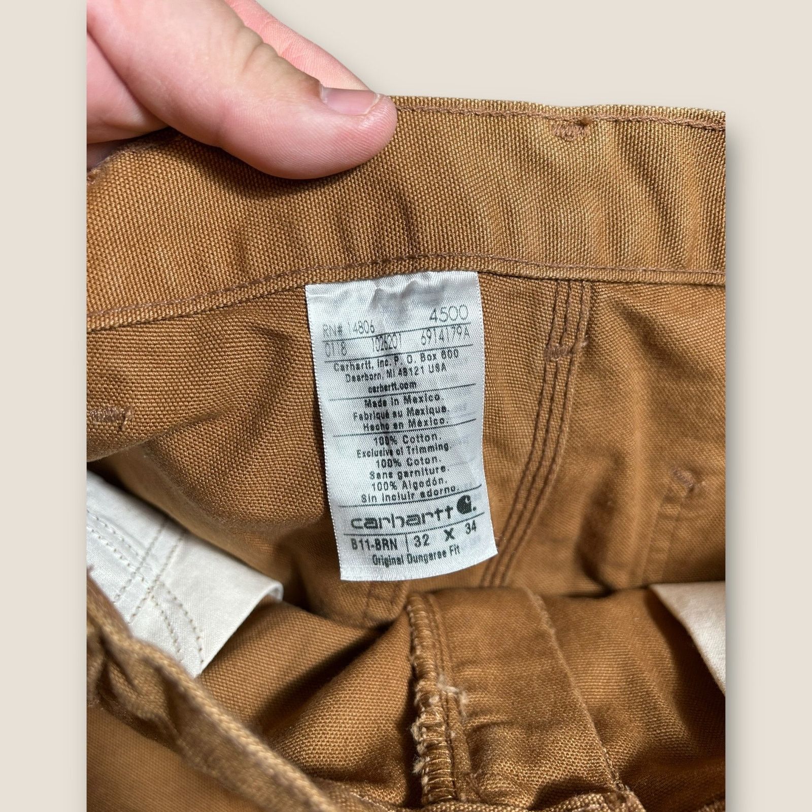 Carhartt VTG Carhartt B11 Dungaree Work Mens 34x34 Carpenter Pants Size US 34 / EU 50 - 2 Thumbnail