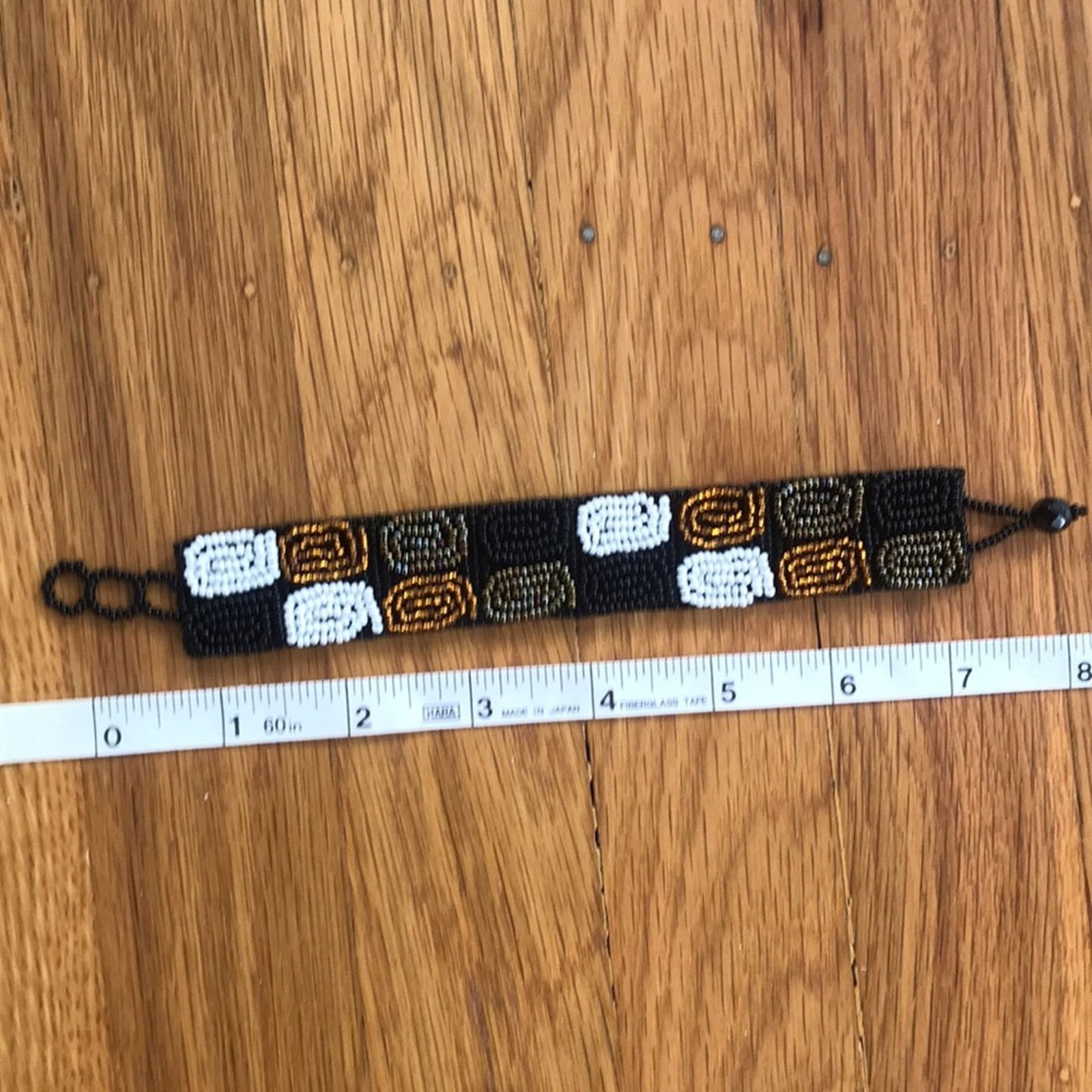 Handmade Beaded Spiral Bracelet Size ONE SIZE - 1 Thumbnail