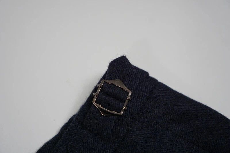 Suitsupply Men Suitsupply Ames Pleat SA Trousers Flannel Blue 106 US44L Size 44L - 4 Thumbnail