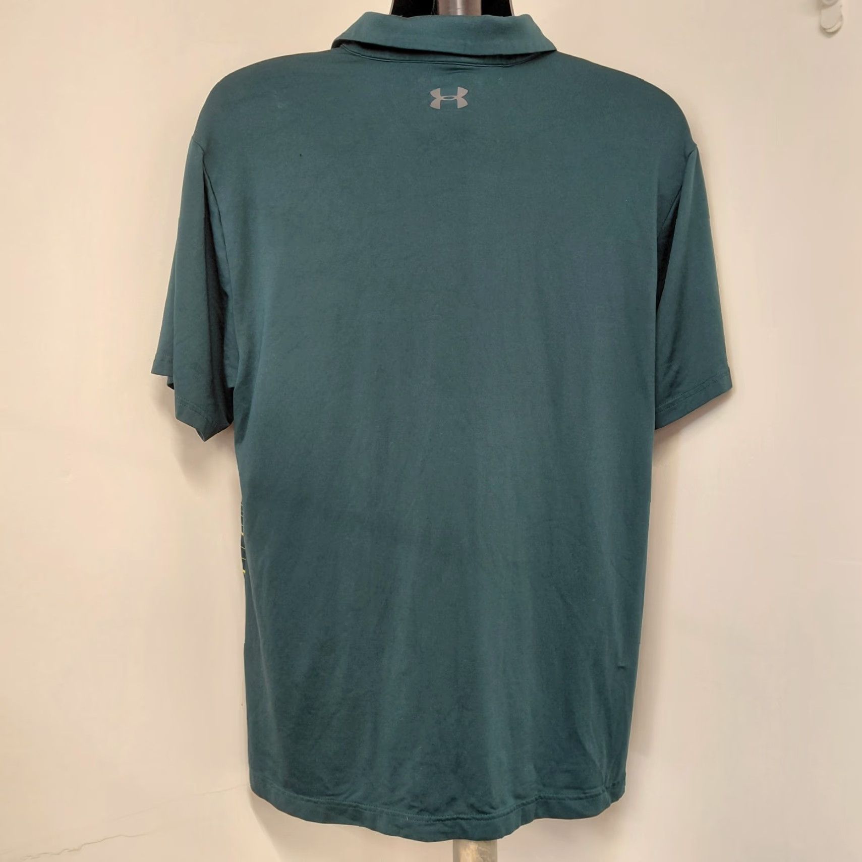 Under Armour Under Armour Golf Shirt Mens XL Green HeatGear Performance Polo Striped Polo Shirt Mens XL Green HeatGear Logo Striped Mens Nike? Size US XL / EU 56 / 4 - 5 Thumbnail