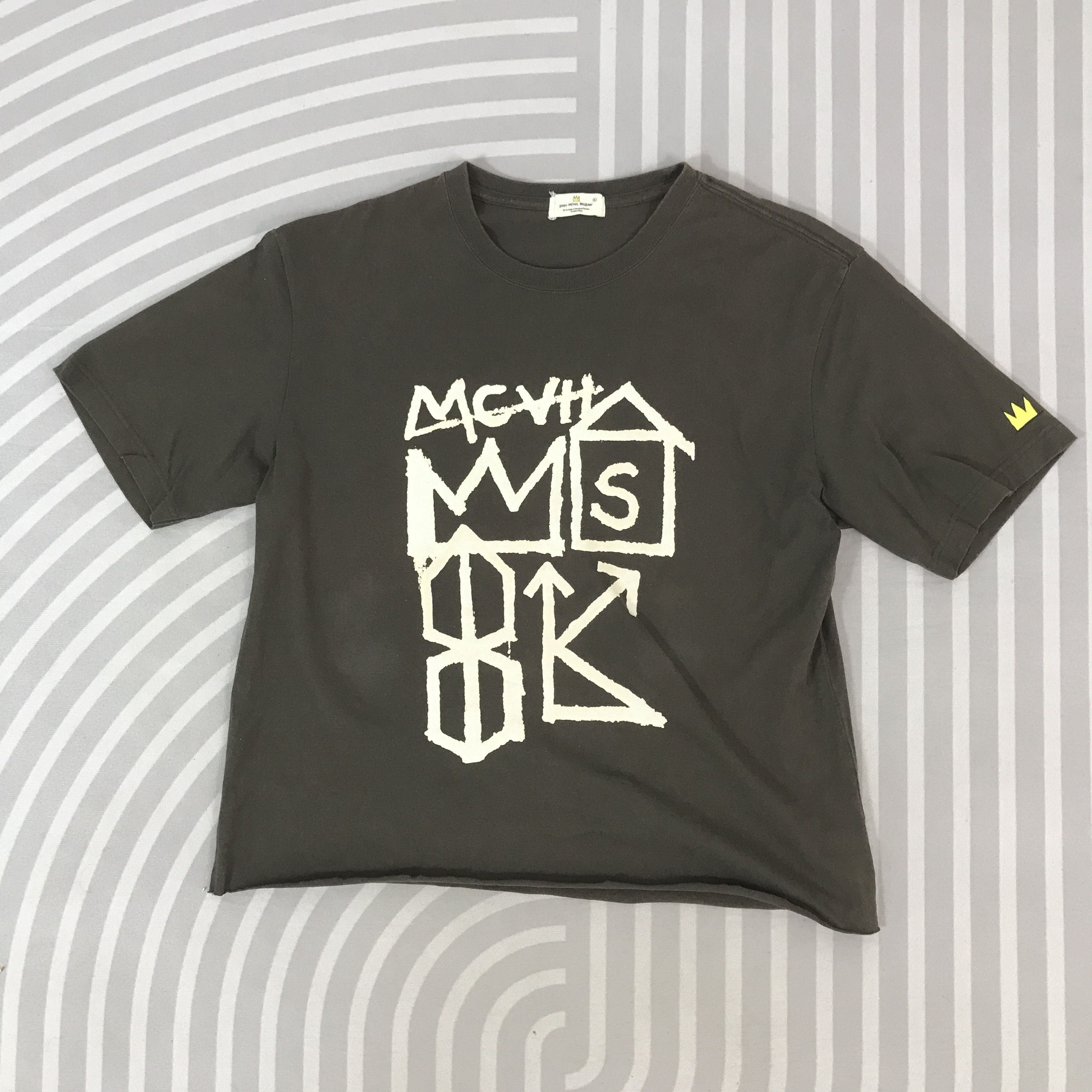 Jean-Michel Basquiat Vintage Jean-Michel Basquiat cropped style T-Shirt Size US XL / EU 56 / 4 - 2 Thumbnail