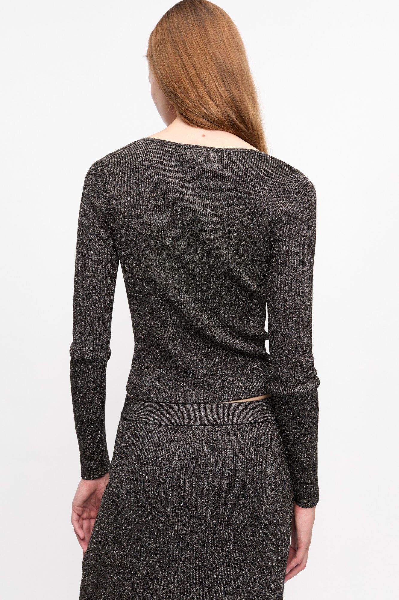Ganni o1s22i1n0525 Lurex Knit Cardigan in Multicolor Size M / US 6-8 / IT 42-44 - 6 Thumbnail
