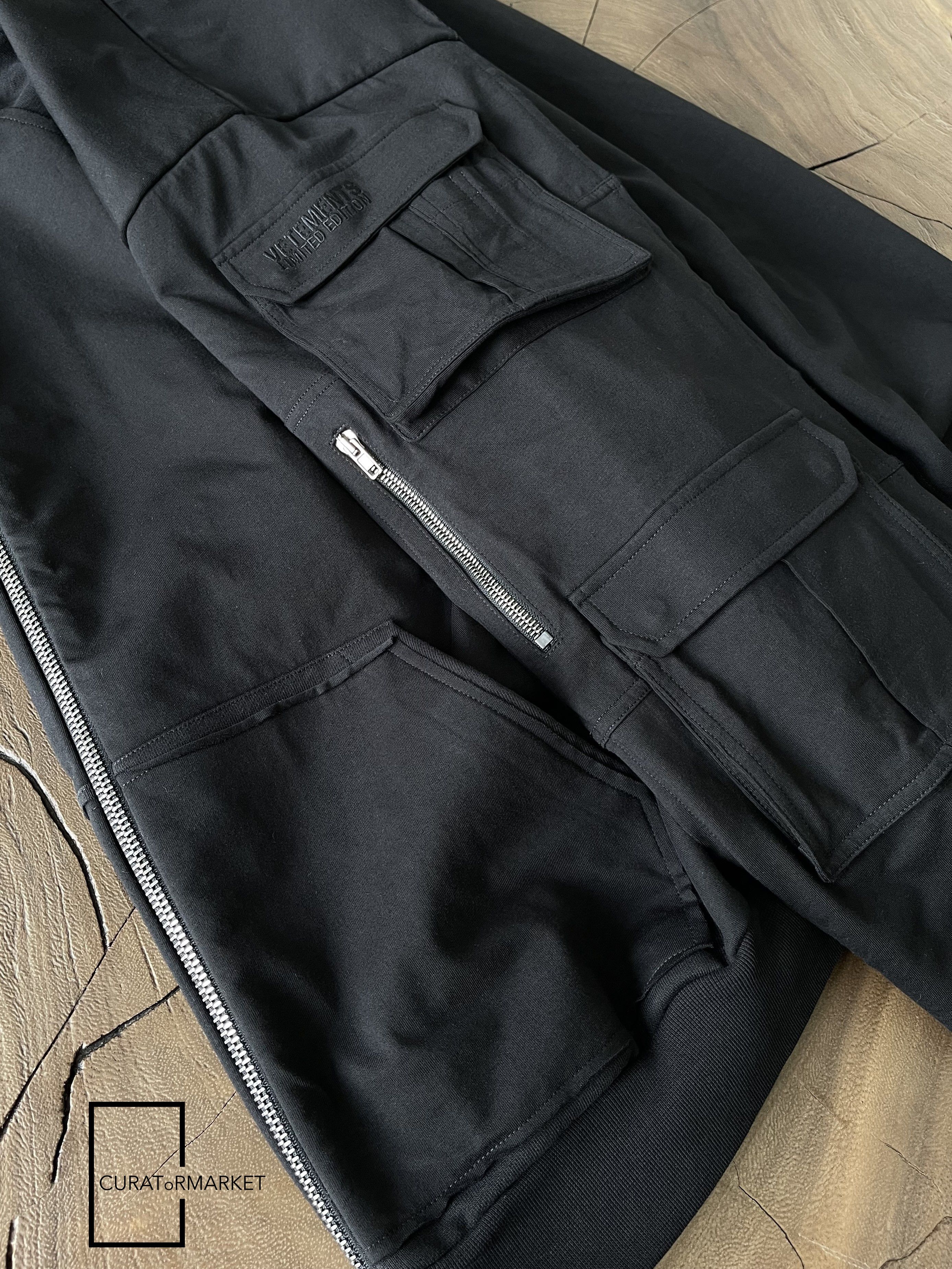 Vetements GRAIL Multi Cargo Pocket Zip Army Military Black Hoodie SS24 Size US XS / EU 42 / 0 - 2 Thumbnail