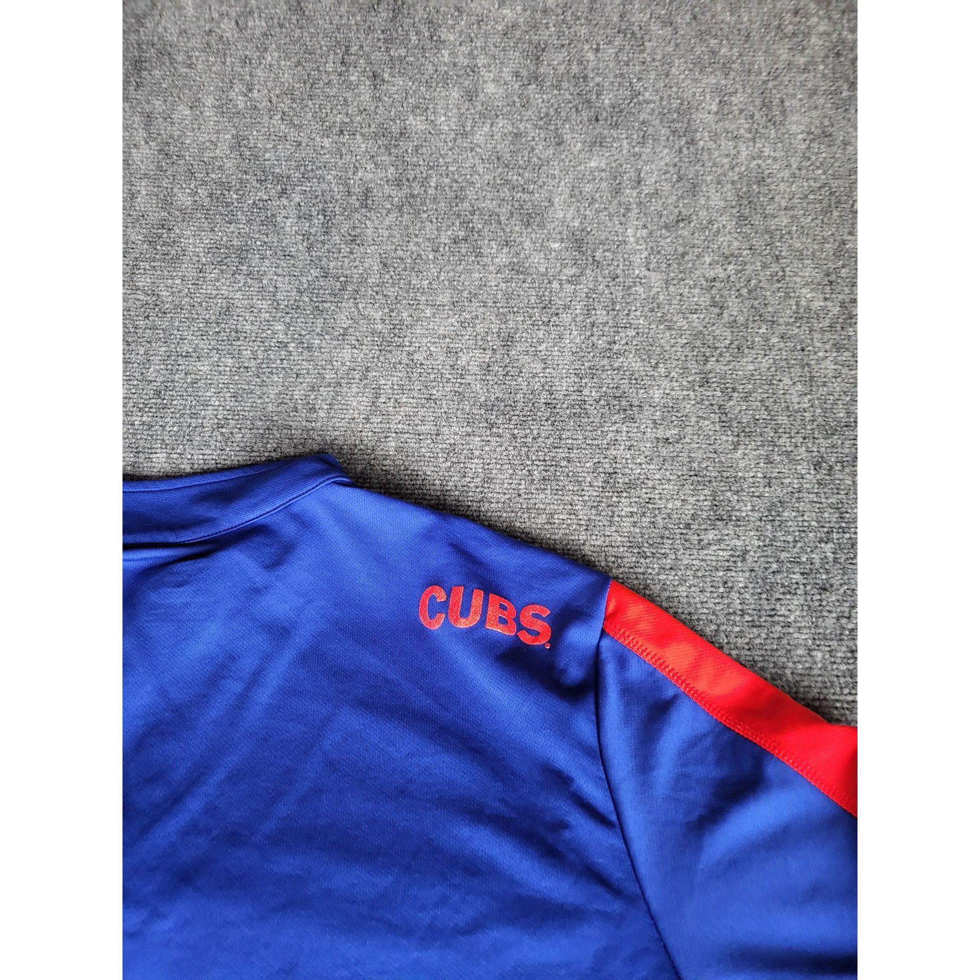 Majestic Chicago Cubs Majestic Pullover Shirt Men Sz XXL Coolbase Blu Size US XXL / EU 58 / 5 - 9 Thumbnail
