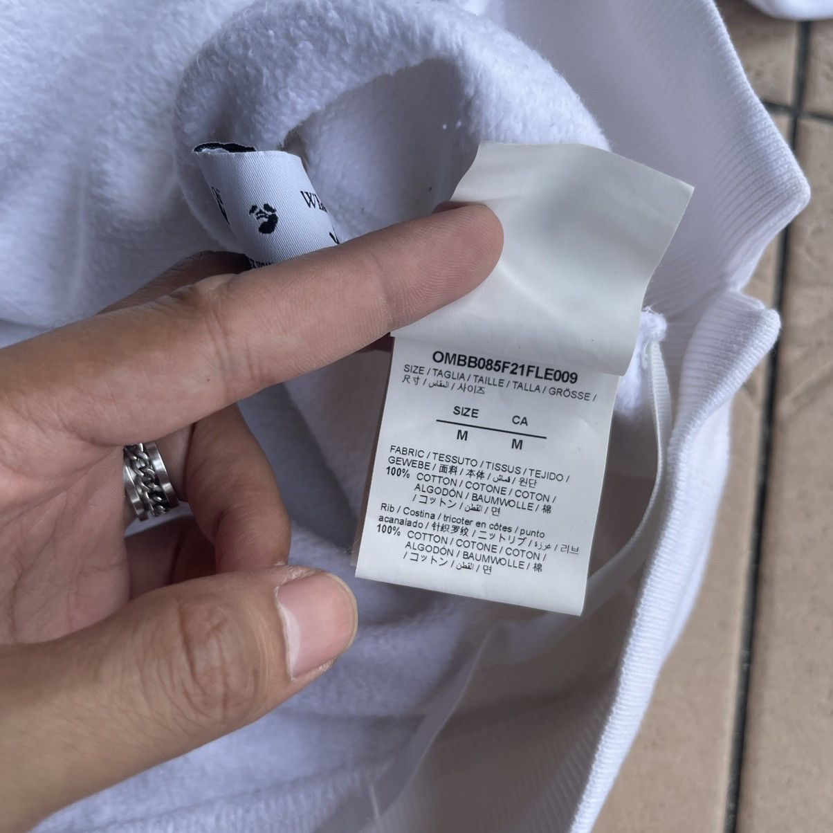 Off-White Off White Hoodie Black Paint Splatter (Refer Photo) Size US M / EU 48-50 / 2 - 17 Thumbnail
