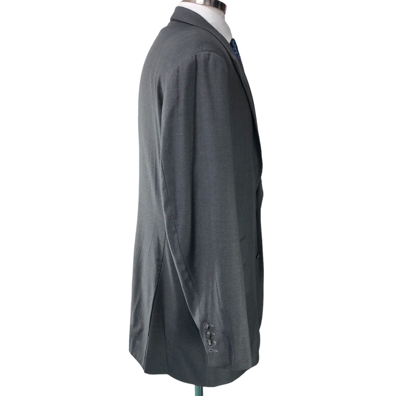 Other Elevee Mens Size 44L Bespoke Sport Coat Blazer Jacket Gray Size 44L - 9 Thumbnail
