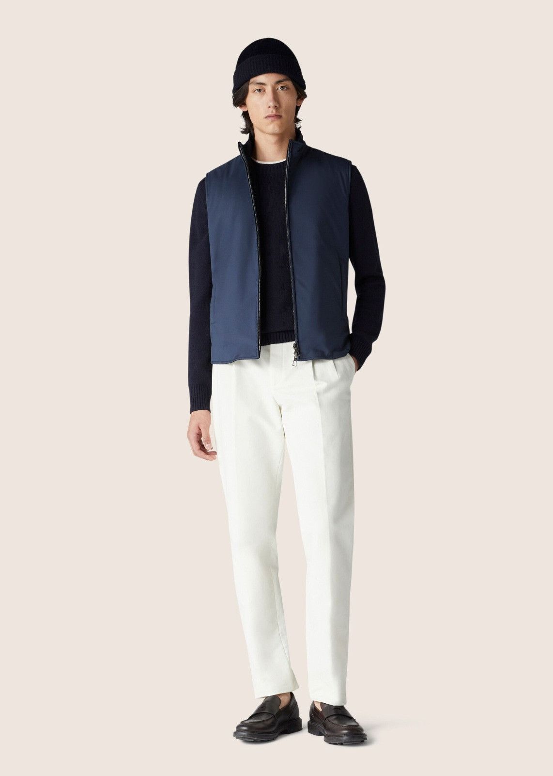 Loro Piana o1srvl11e1224 Reversible Marlin Vest in Navy Blue Size US L / EU 52-54 / 3 - 6 Thumbnail