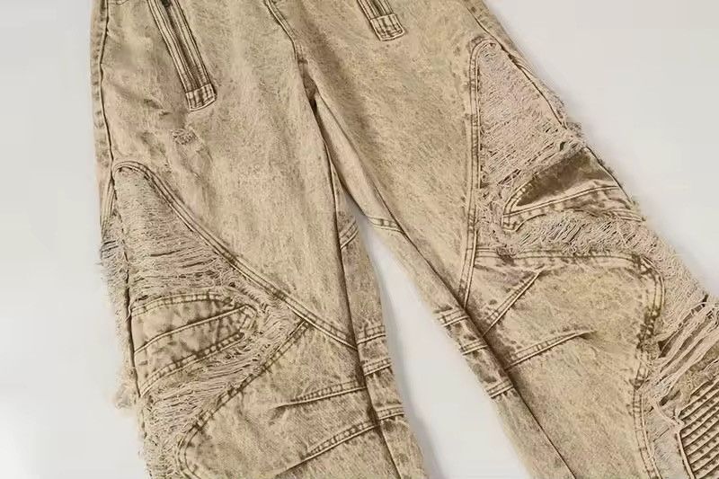 Jean Distressed Designer Streetwear Washed Y2k Denim Pants Jeans Size US 33 - 6 Thumbnail