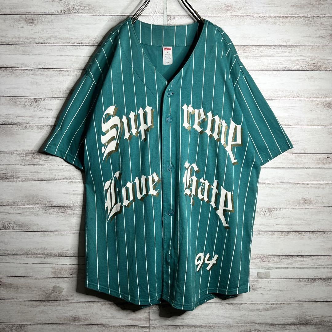 Supreme Supreme Short Sleeve Baseball Shirt Cotton Green Size M Size US M / EU 48-50 / 2 - 1 Thumbnail