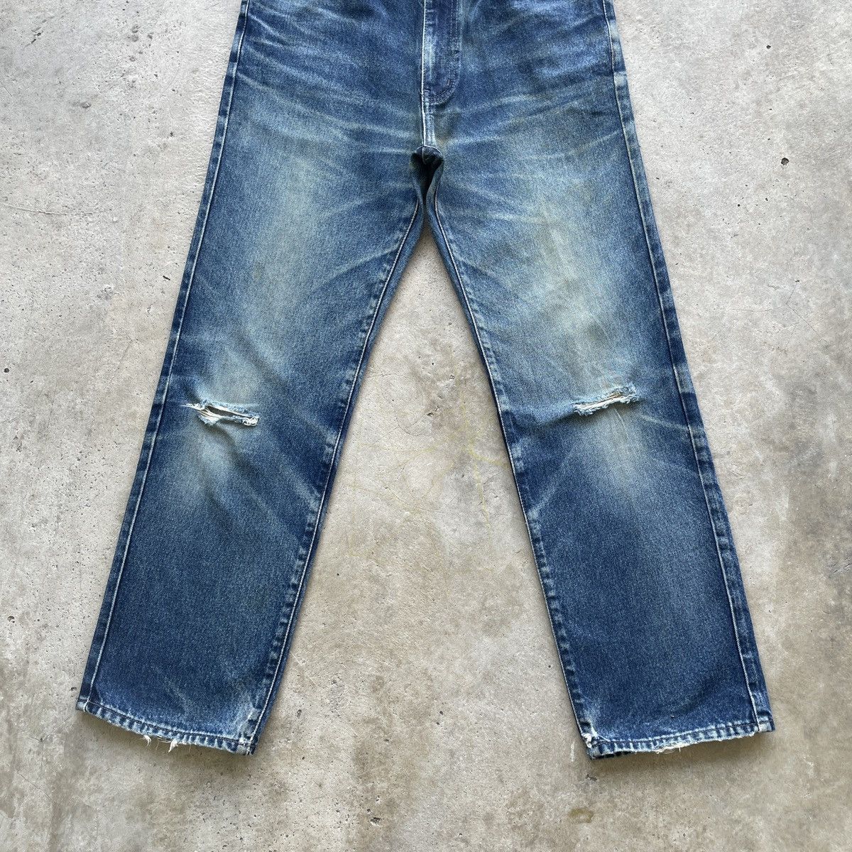 Japanese Brand W30💥 Vintage Japanese Faded Distressed Jeans Denim Pants Size US 30 / EU 46 - 4 Thumbnail
