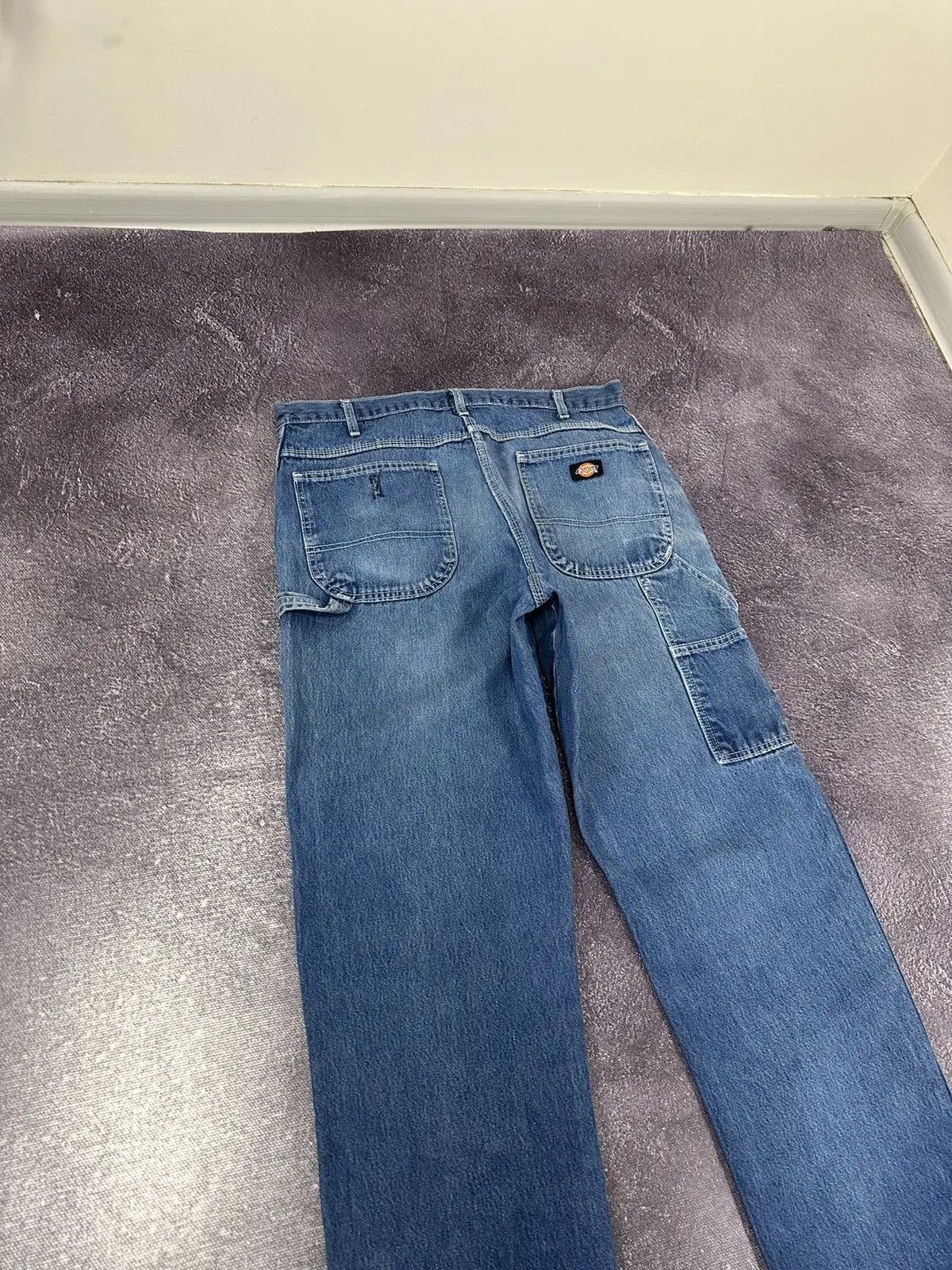 Dickies × Vintage Vintage Dickies Faded Blue Denim Skate Hype Baggy Jeans Size US 36 / EU 52 - 4 Thumbnail