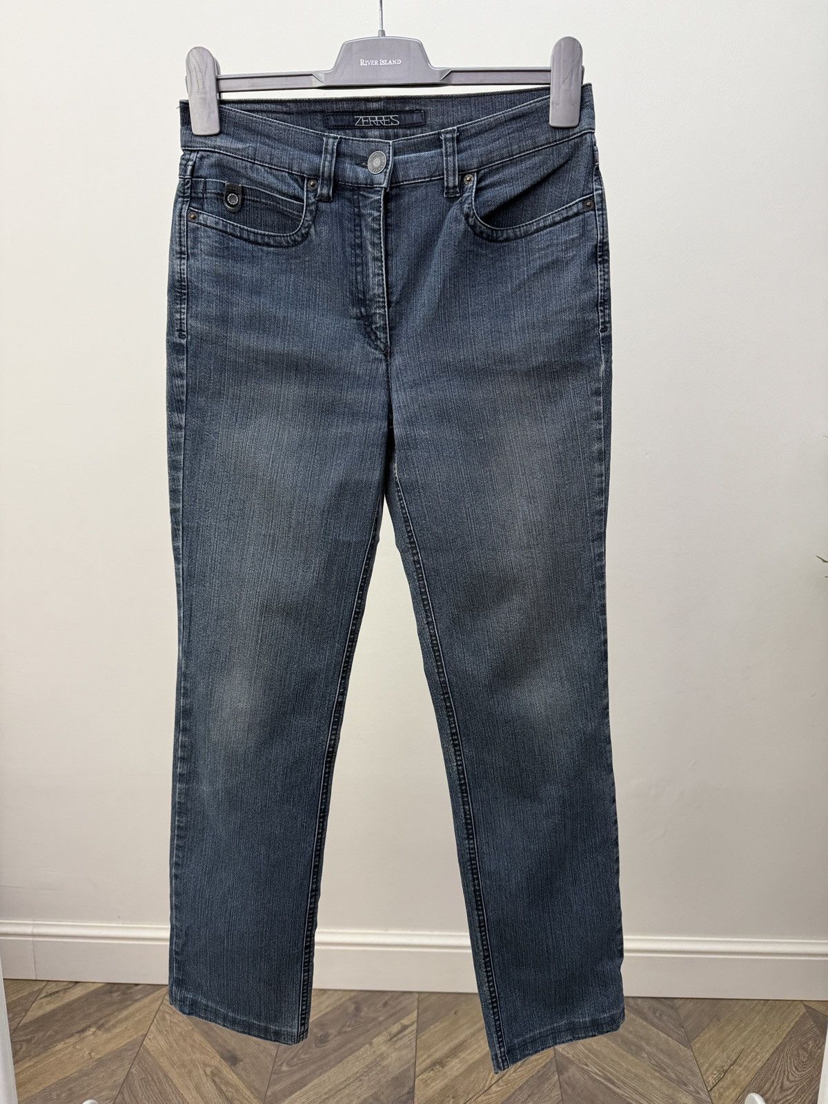 Other Vintage Zerres Women’s Stretch Jeans Straight Leg Size 27" / US 4 / IT 40 - 2 Thumbnail