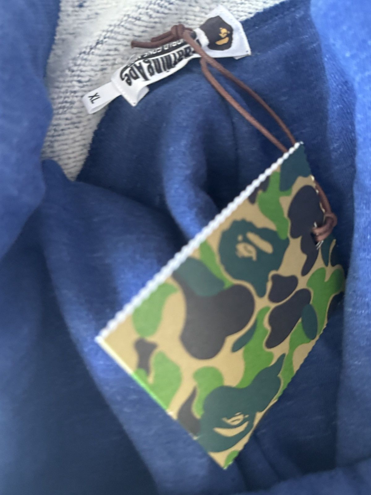 Bape Bape Indigo Shark Full Zip Size US XL / EU 56 / 4 - 6 Thumbnail
