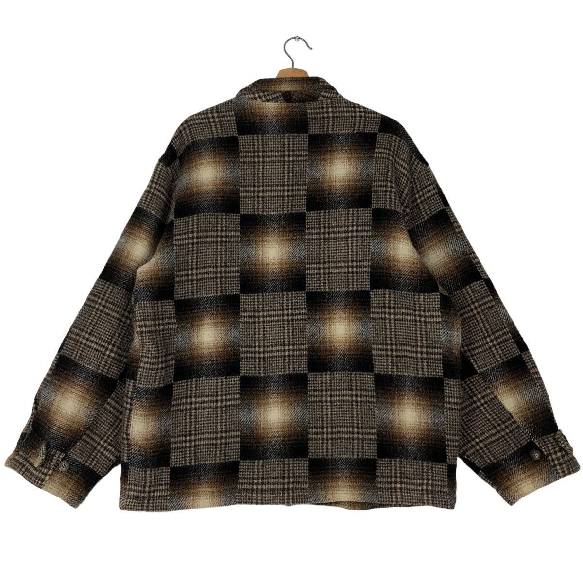 Flannel 🔥90s Vintage Bomber Wool Jacket Daily Wear Works Japan Made Size US L / EU 52-54 / 3 - 7 Thumbnail