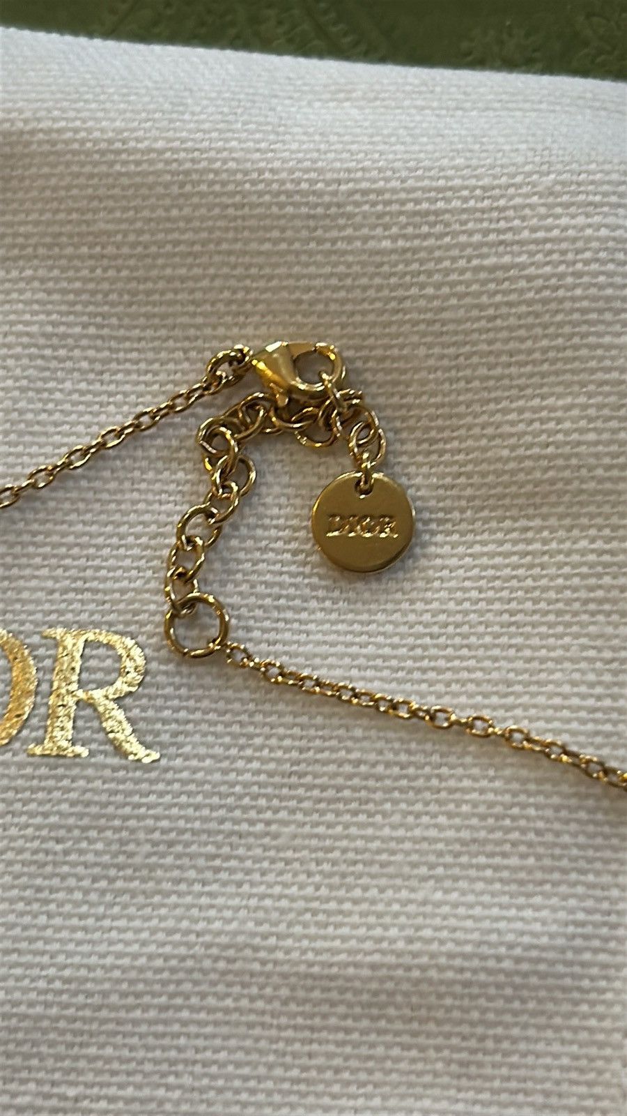 Dior Christian Dior PETIT CD BAROQUE NECKLACE Gold-Finish Metal Size ONE SIZE - 8 Thumbnail