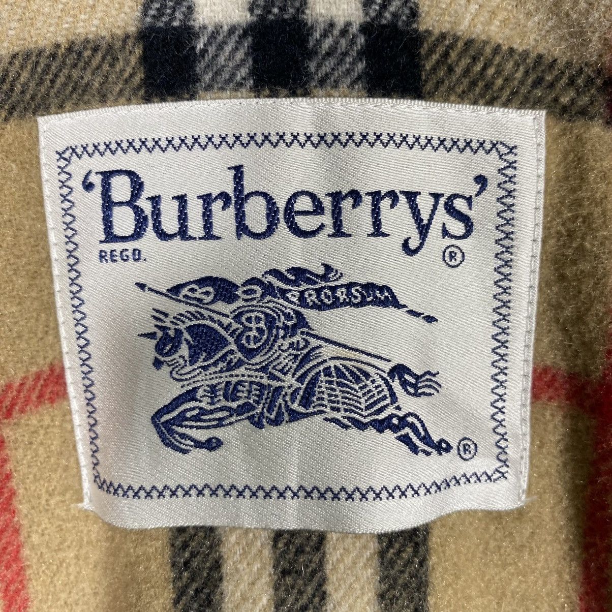 Burberry × Burberry Prorsum × Vintage Vintage Burberrys Nova Check Button Long Jacket Hoodie Size US M / EU 48-50 / 2 - 7 Thumbnail