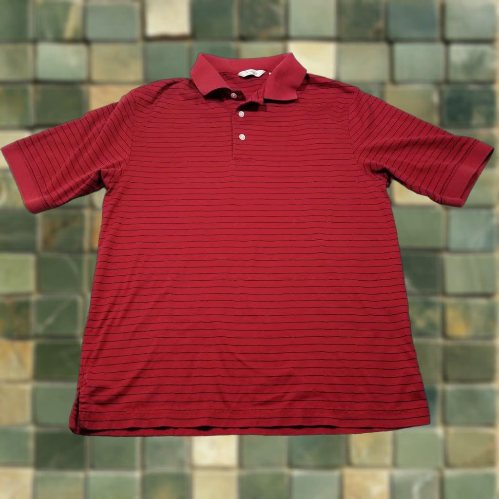 Vintage Turnbury Shirt Men S Red Striped Polo Short Sleeve Casual 100% Cotton Golf Shirt Mens Red Striped Polo Short Sleeve Casual Golf Size US S / EU 44-46 / 1 - 1 Thumbnail