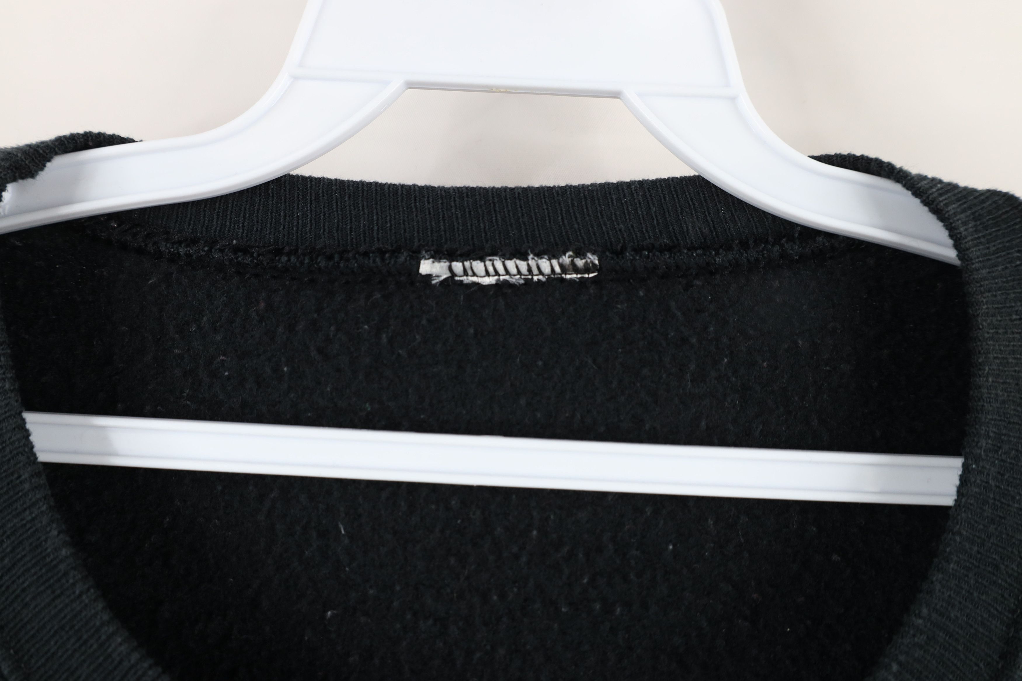 Vintage Vintage 90s Streetwear Faded Blank Crewneck Sweatshirt Black Size US XXL / EU 58 / 5 - 4 Thumbnail