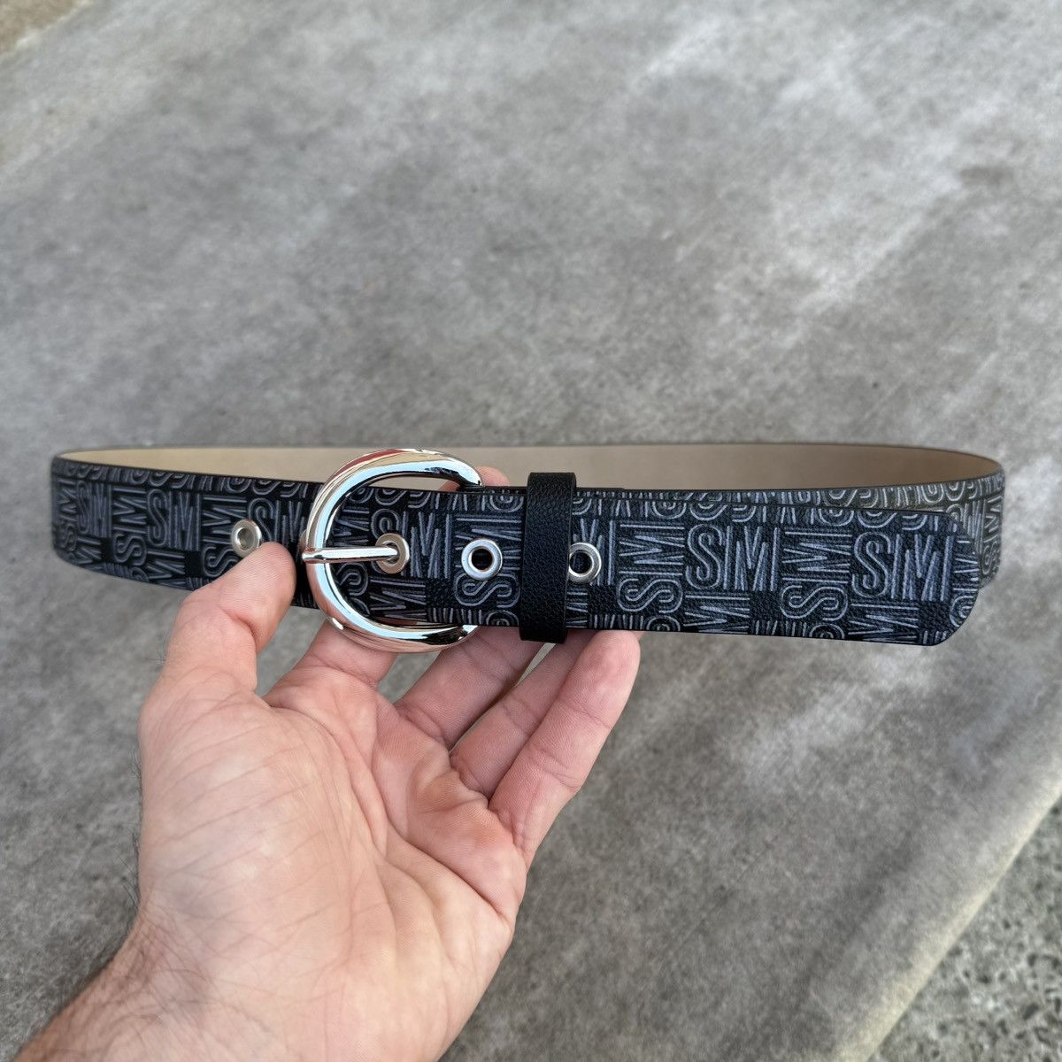 Steve Madden Steve Madden Multi Logo Belt Size L Silver Buckle / Unisex Size ONE SIZE - 2 Thumbnail