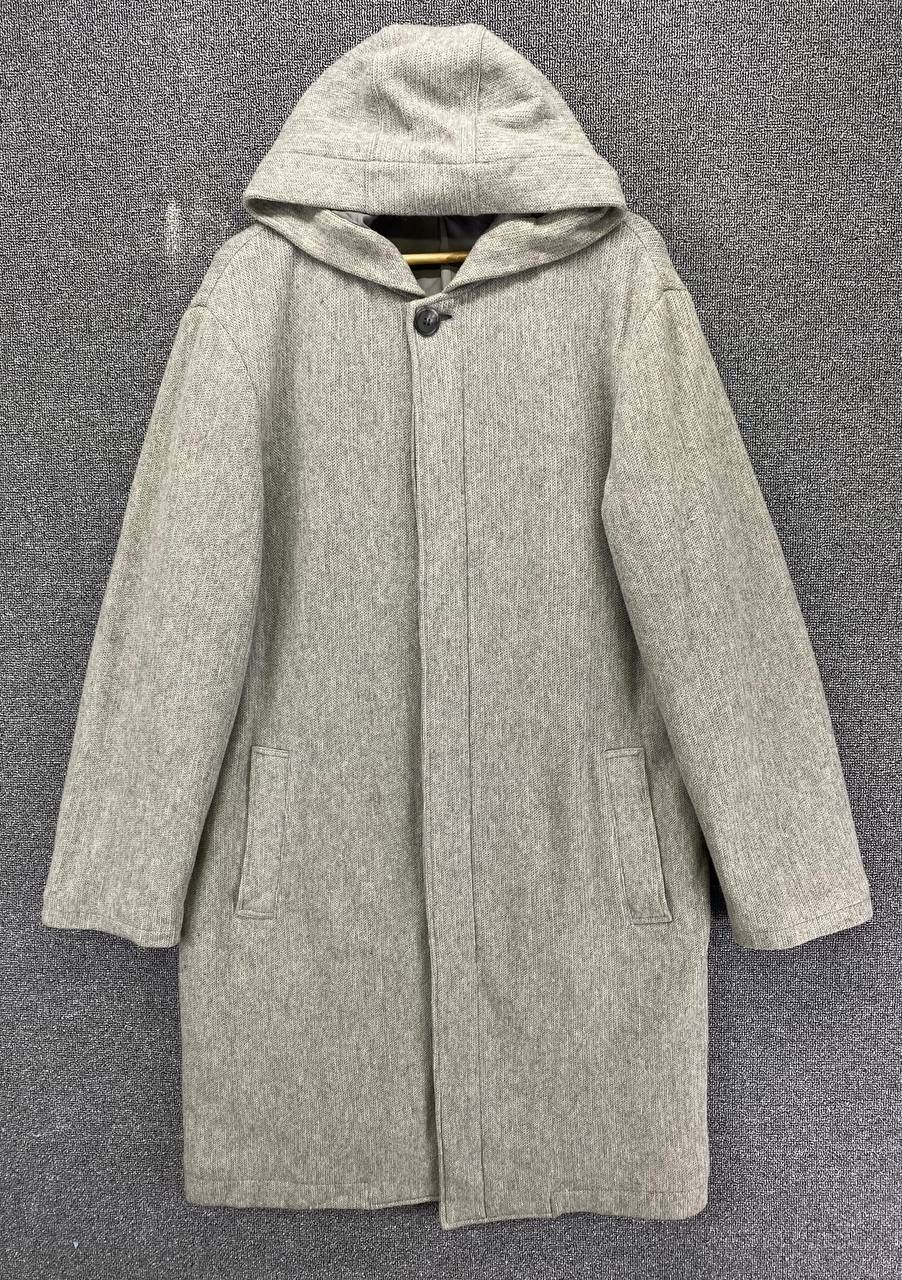 Yohji Yamamoto Vintage Yohji Yamamoto A.A.R Hoodie Wool Long Jacket Size US L / EU 52-54 / 3 - 1 Thumbnail