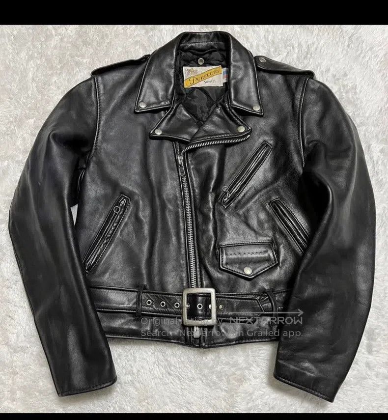 Schott Schott Black leather coat Size US M / EU 48-50 / 2 - 1 Thumbnail