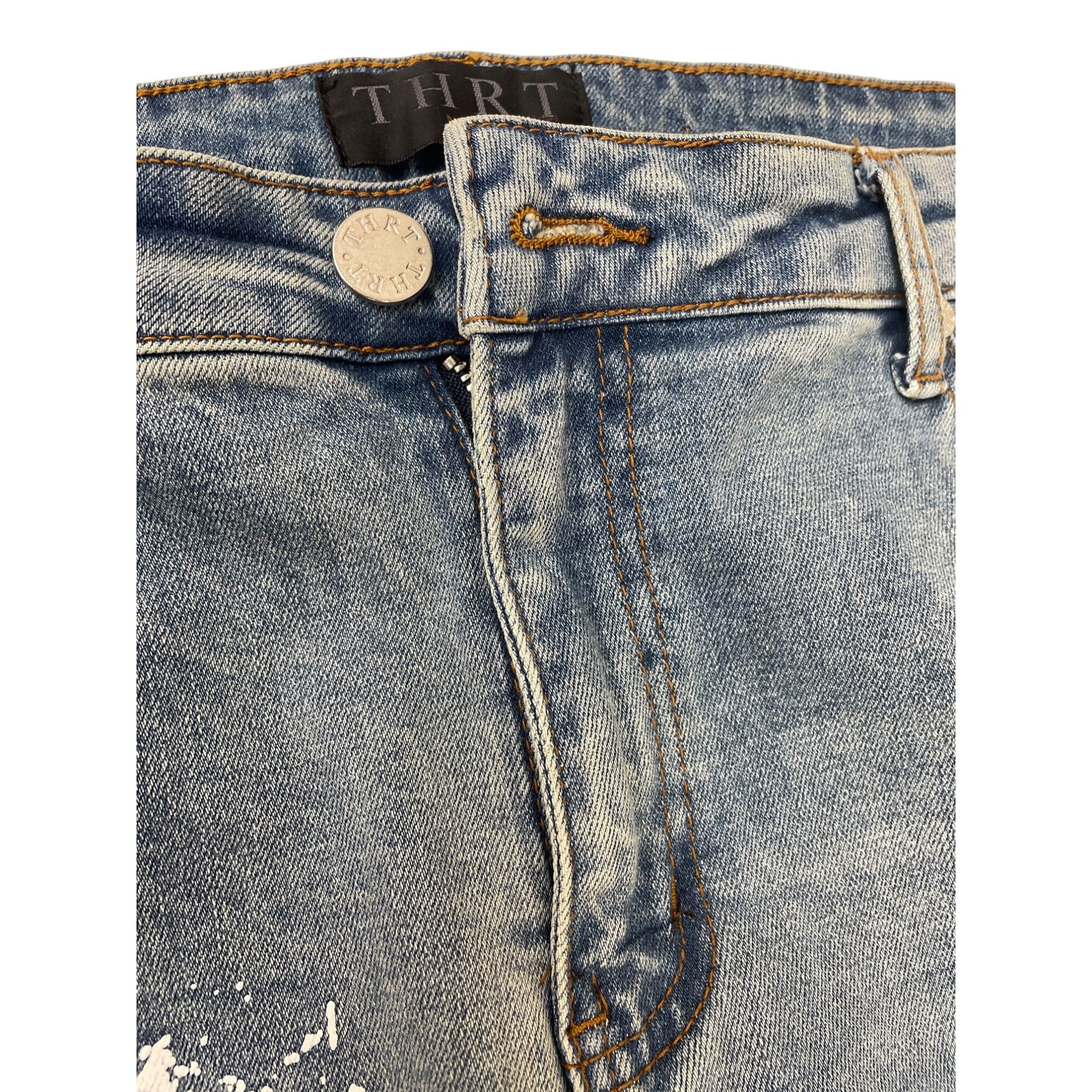 Other THRT Mens Blue Graffiti Y2K Denim Jeans Size 40x31SKU 8548 Size US 40 / EU 56 - 6 Thumbnail