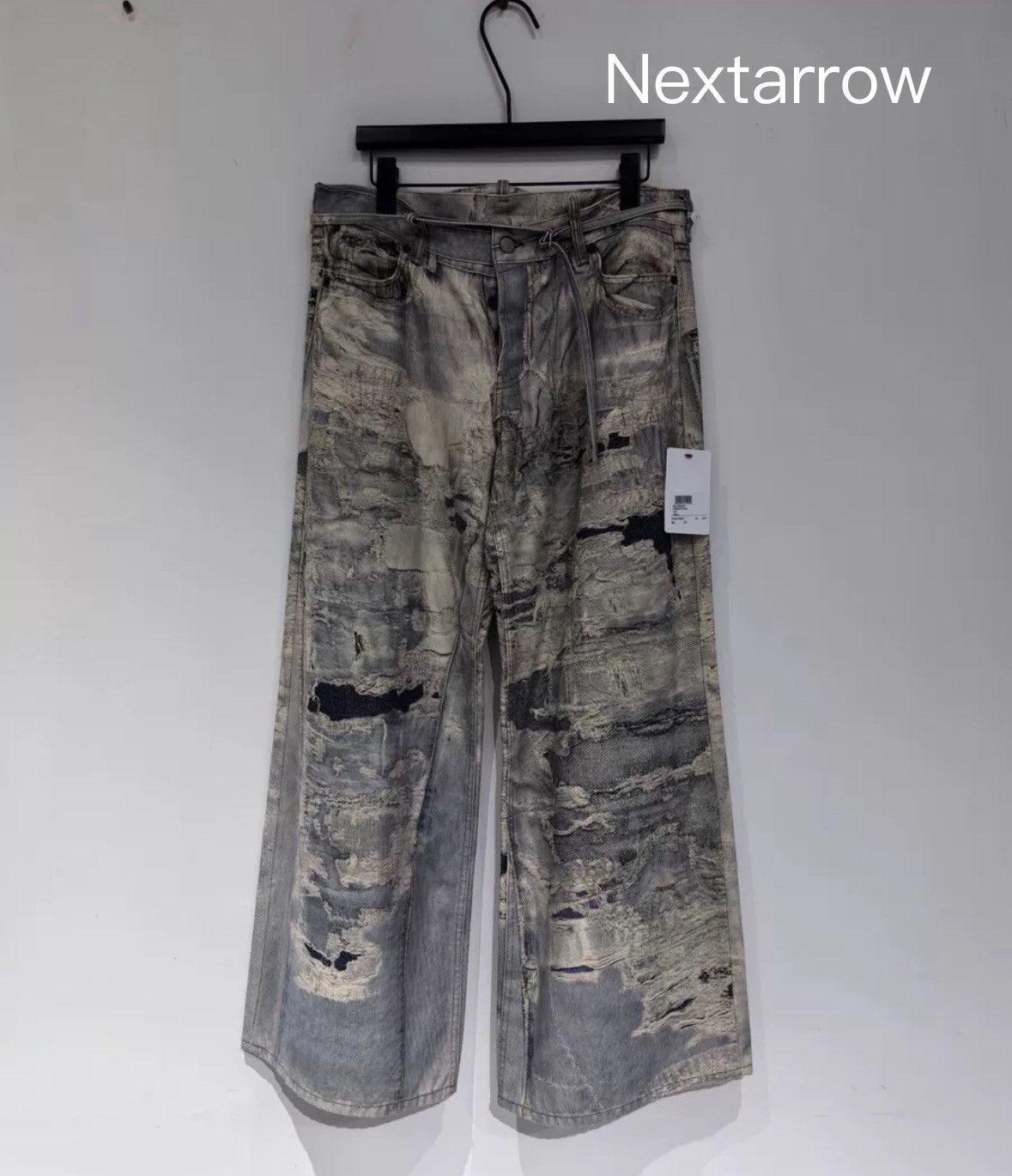 Acne Studios 3D Digital Printed Jeans 2410-Nextarrow