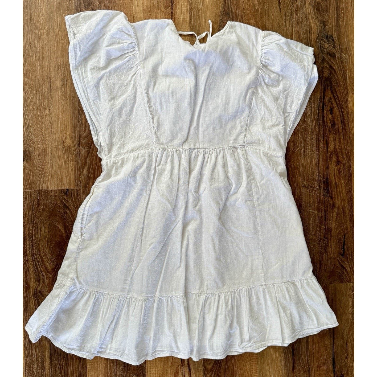 Other Knox Rose Women’s Dress XL White Embroidered Pockets GUC Size XL / US 12-14 / IT 48-50 - 3 Thumbnail