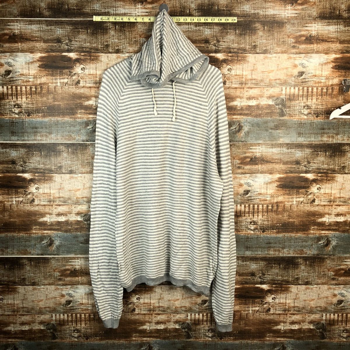 Gap Gap Stripe White Hoodie #A1558 Size US XL / EU 56 / 4 - 1 Thumbnail