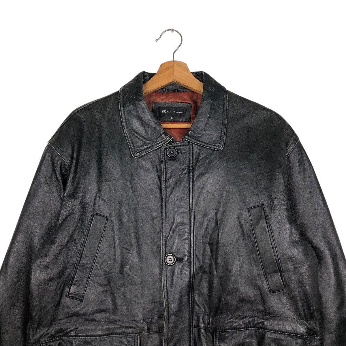 Japanese Brand 📌Vintage Biker Leather Jacket Takashimaya Issey Miyake Size US S / EU 44-46 / 1 - 4 Thumbnail