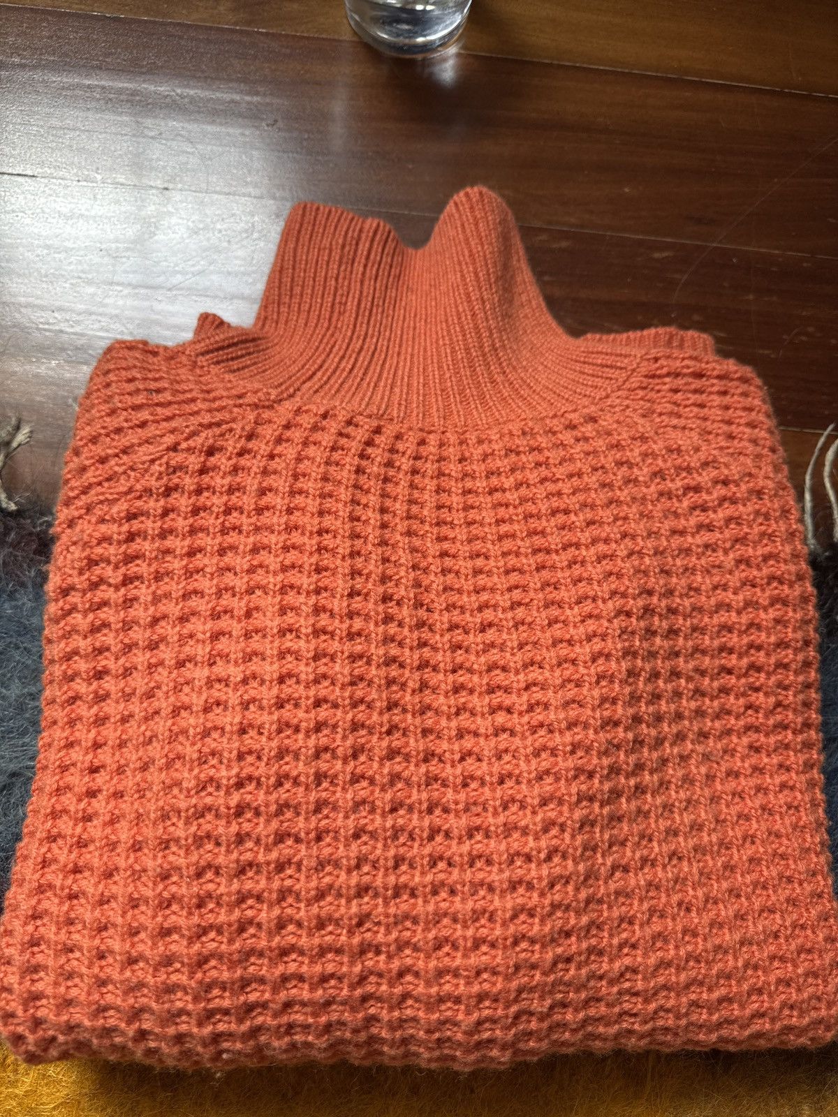 Won Hundred Won Hundred Inguna Chunky Sweater In Roll Neck Flame Orange Size S / US 4 / IT 40 - 2 Thumbnail