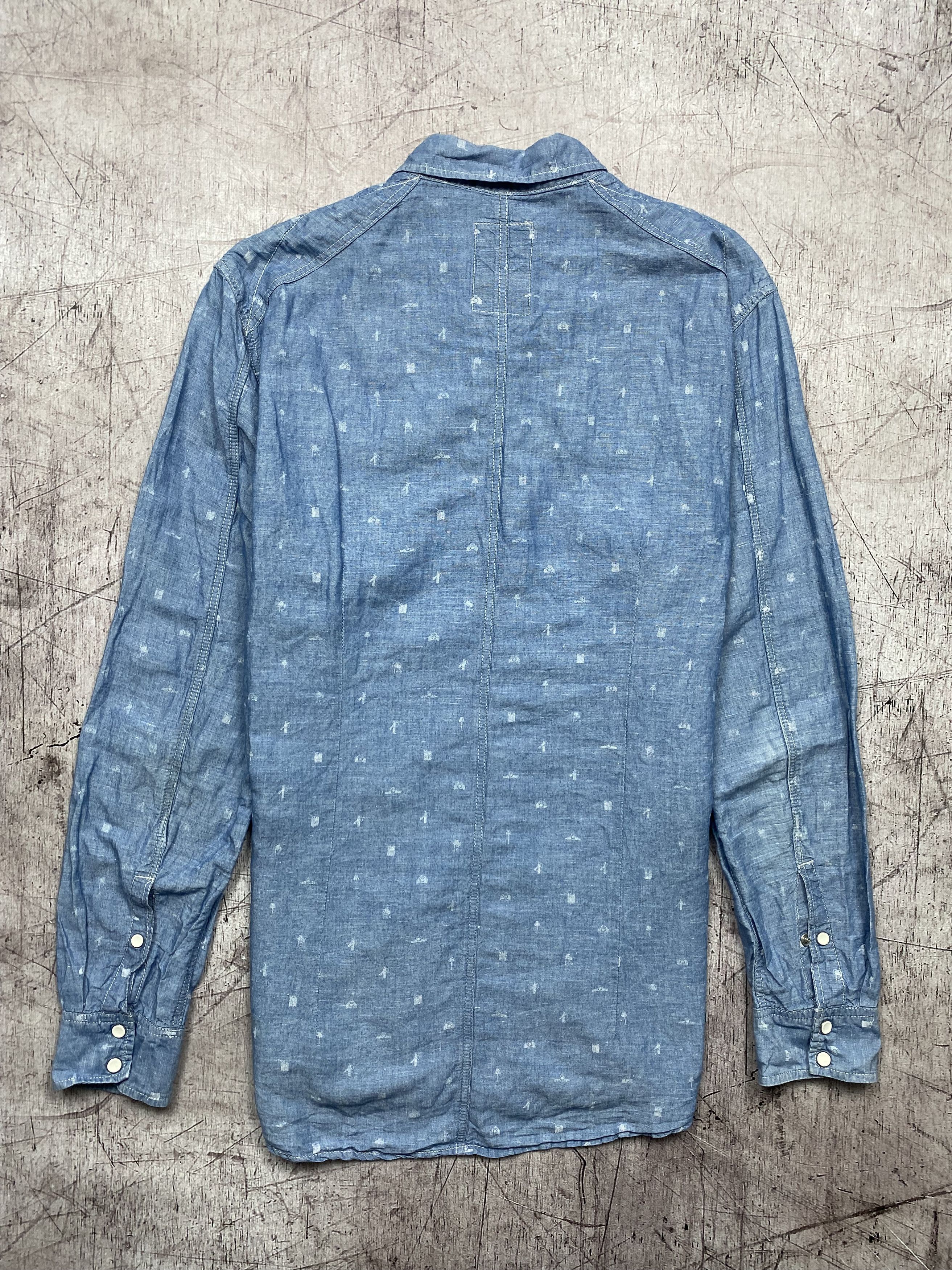G-Star G Star Raw Vintage Mens Long Sleeve Shirt y2k Size US XL / EU 56 / 4 - 6 Thumbnail