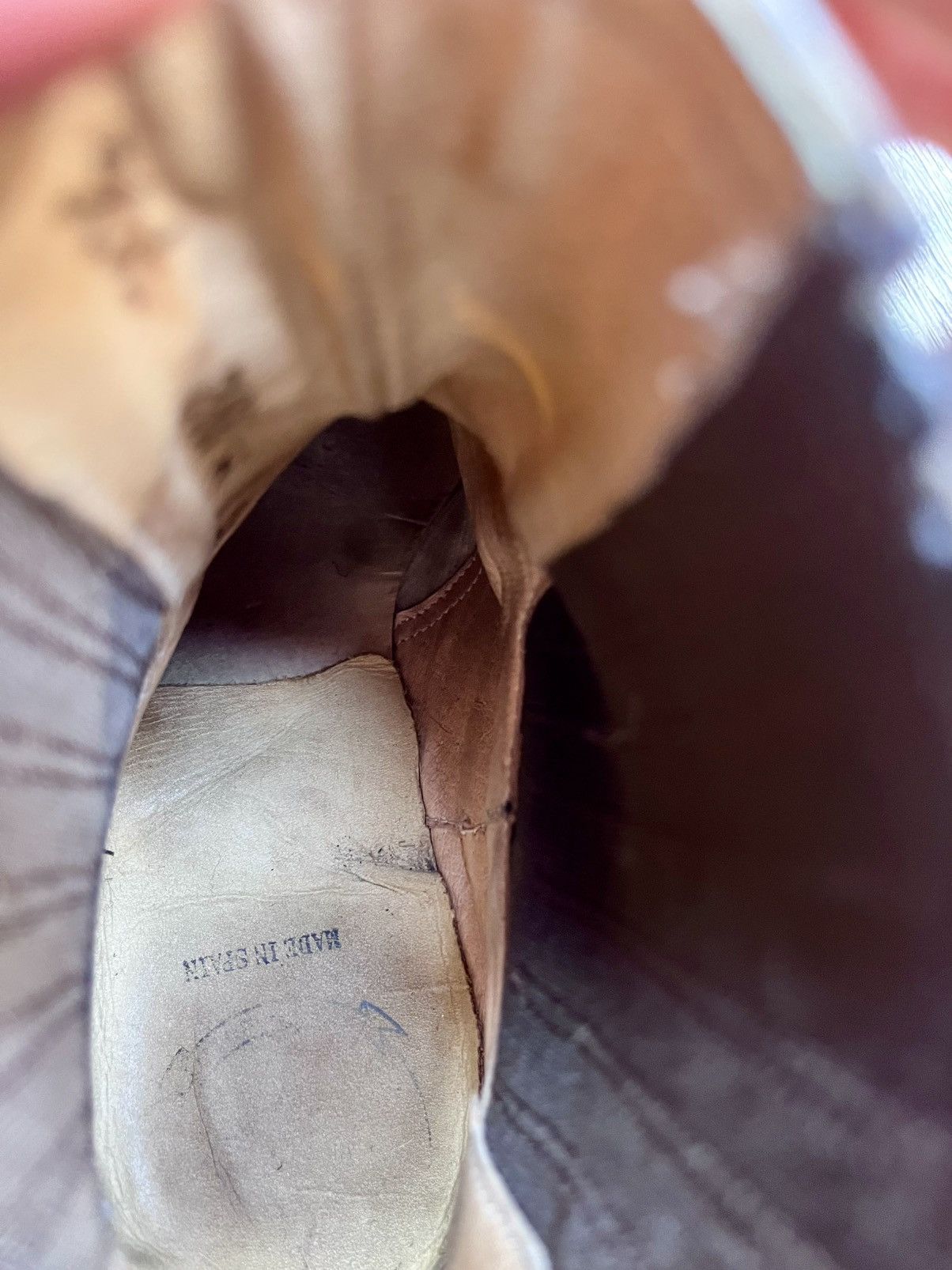 Sendra Sendra Handmade Waxed Leather Western Chelsea Boots Spain Size US 9 / EU 42 - 7 Thumbnail