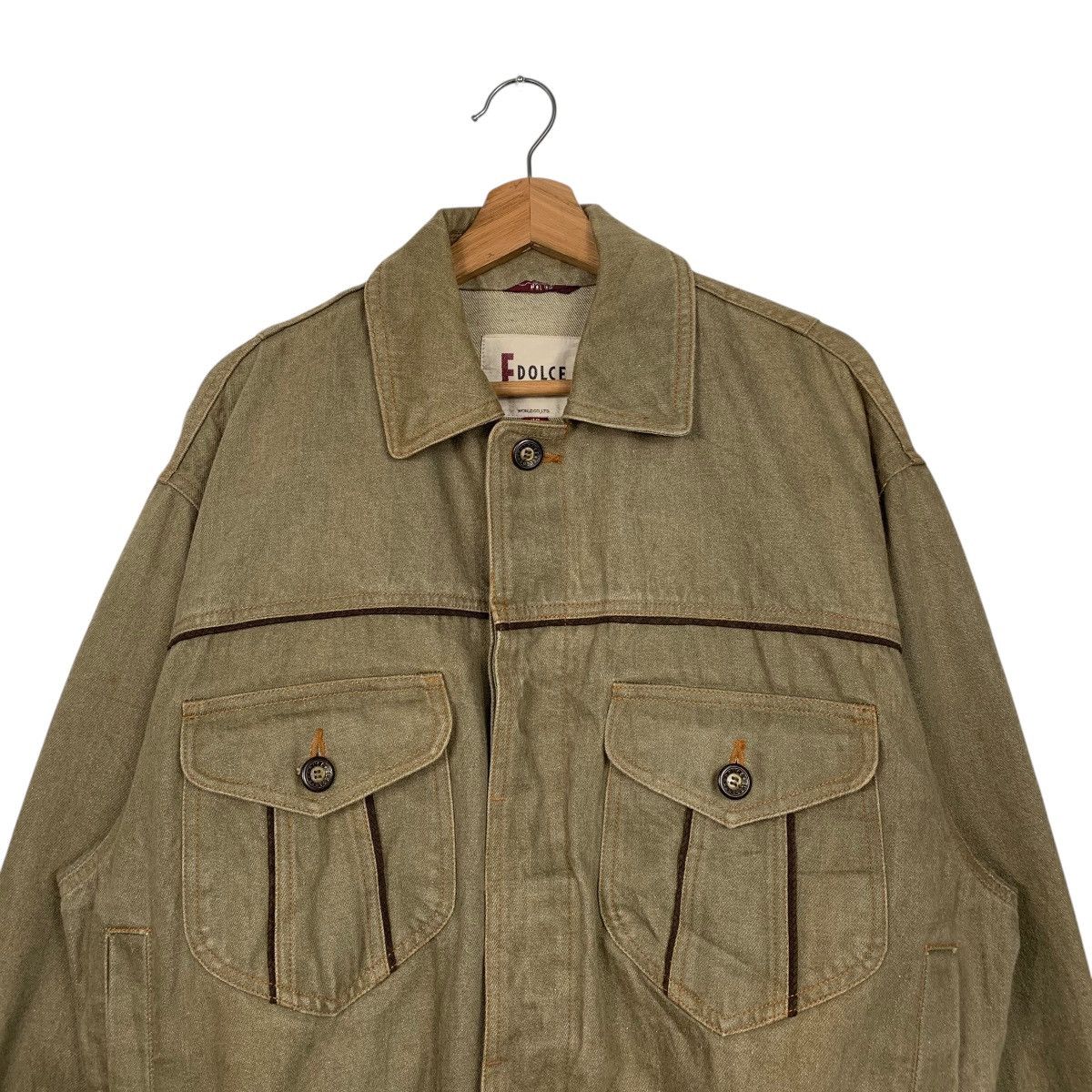 Japanese Brand Japanese Brand E Dolce Elegante Denim Jacket Size US M / EU 48-50 / 2 - 2 Thumbnail