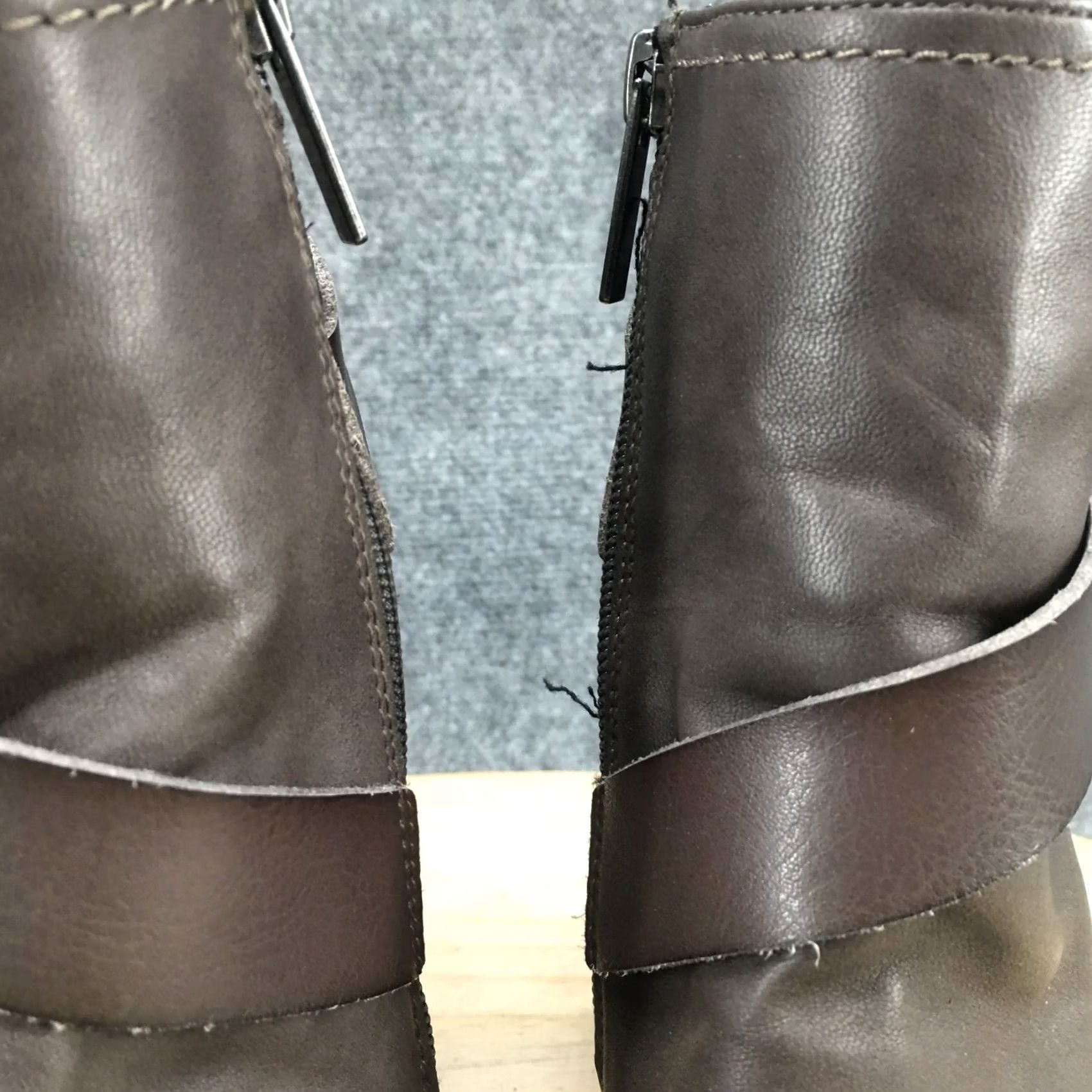 Dolce Vita DV Dolce Vita Boots Womens 6 Teisha Open Toe Zip Slingback Bootie Brown Heels Size US 6 / IT 36 - 4 Thumbnail