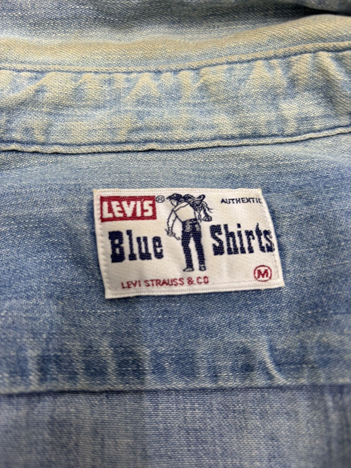 Kapital Vintage LEVIS BLUE SHIRT Denim Shirt Orange Tab Size US M / EU 48-50 / 2 - 12 Thumbnail